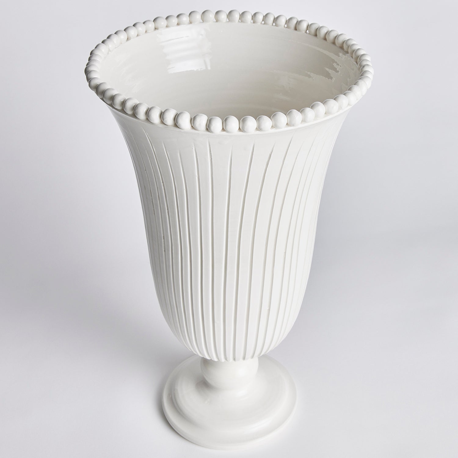 Perla White Vase
