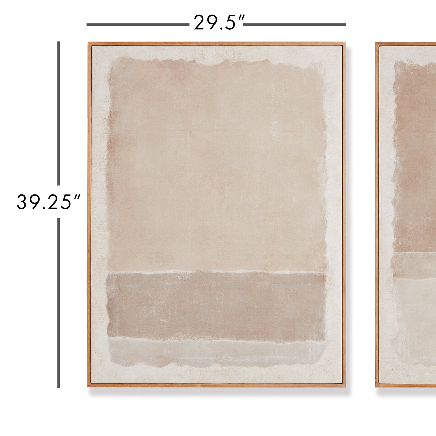 Composition In Taupe Giclees Framed Art Set of 2
