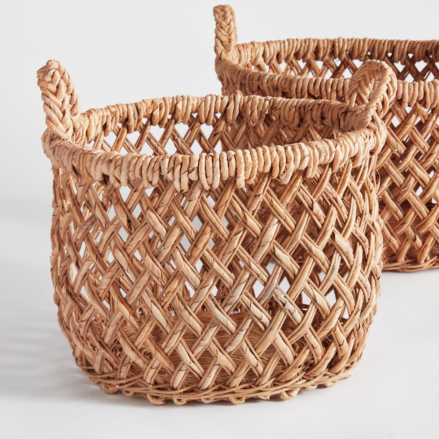 Emlyn Rattan Handle Basket Set of 2