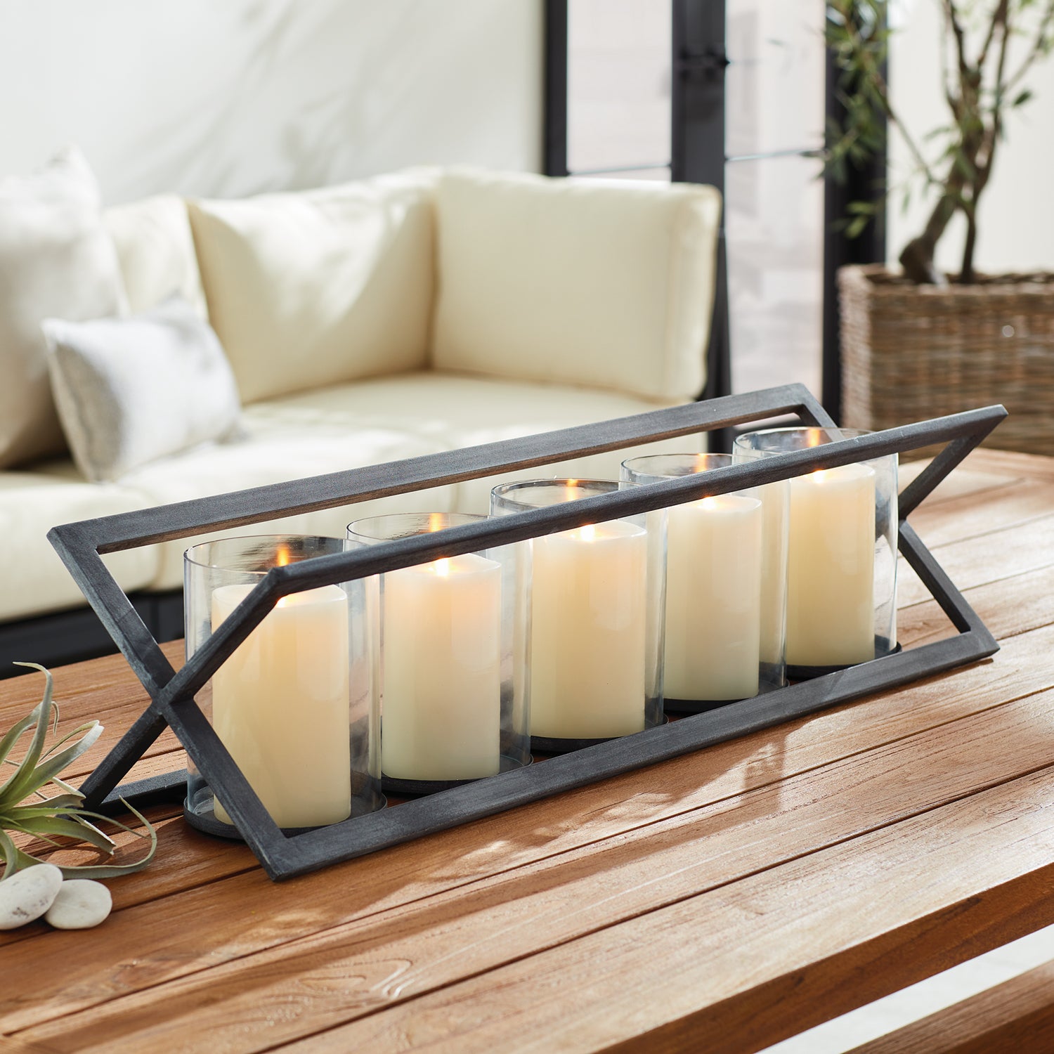 Baxton 5 Pillar Candleholder
