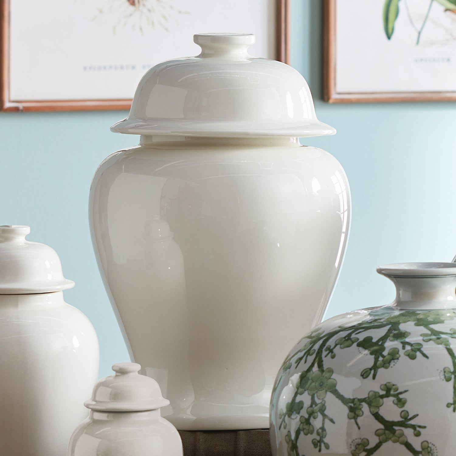 Koa Wide Lidded Ginger Jar