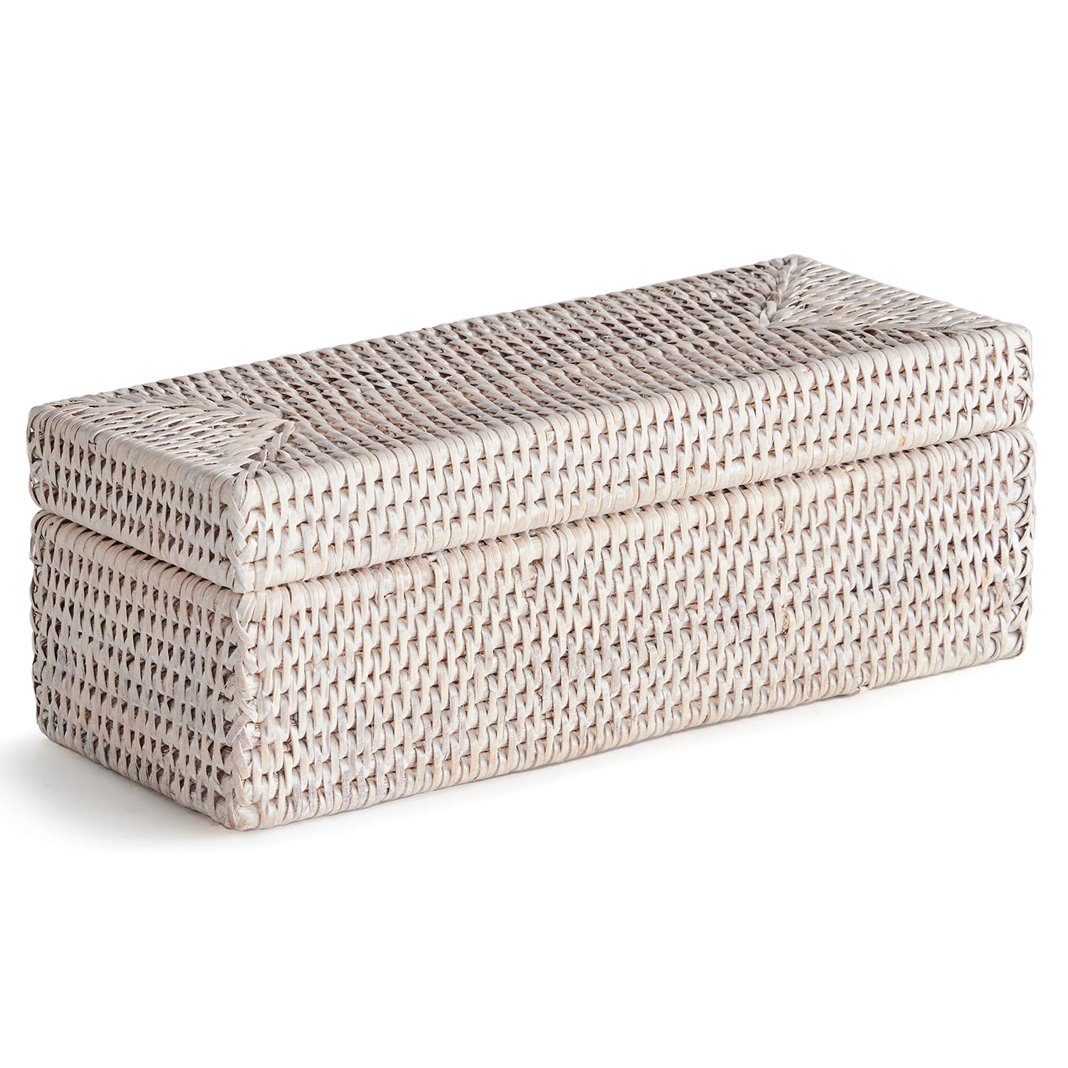 Burma Rattan 3 Compartment Lidded Box