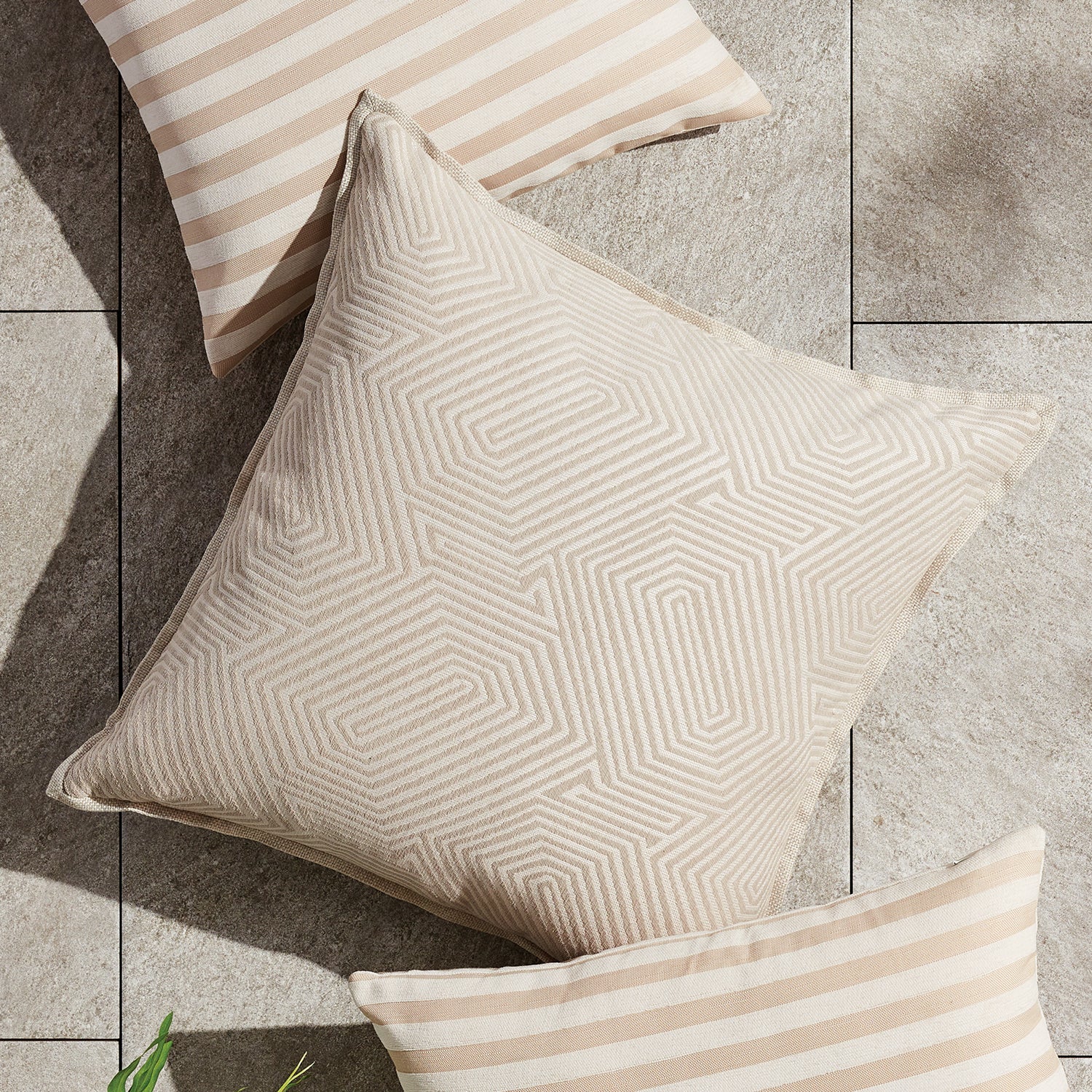 Geo Indoor/Outdoor Square Pillow