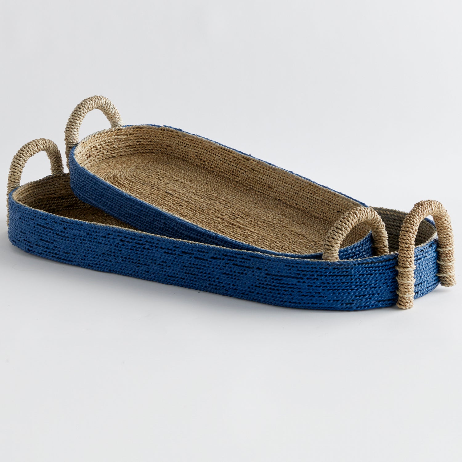 Tiana Seagrass Long Oval Basket Set of 2