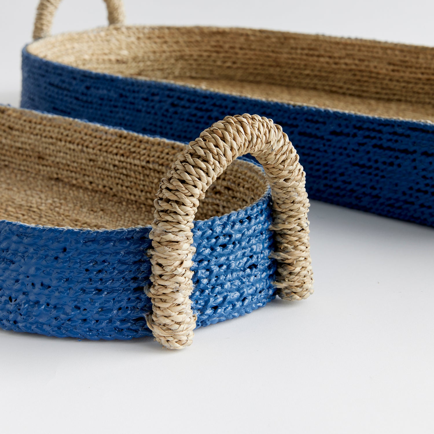 Tiana Seagrass Long Oval Basket Set of 2