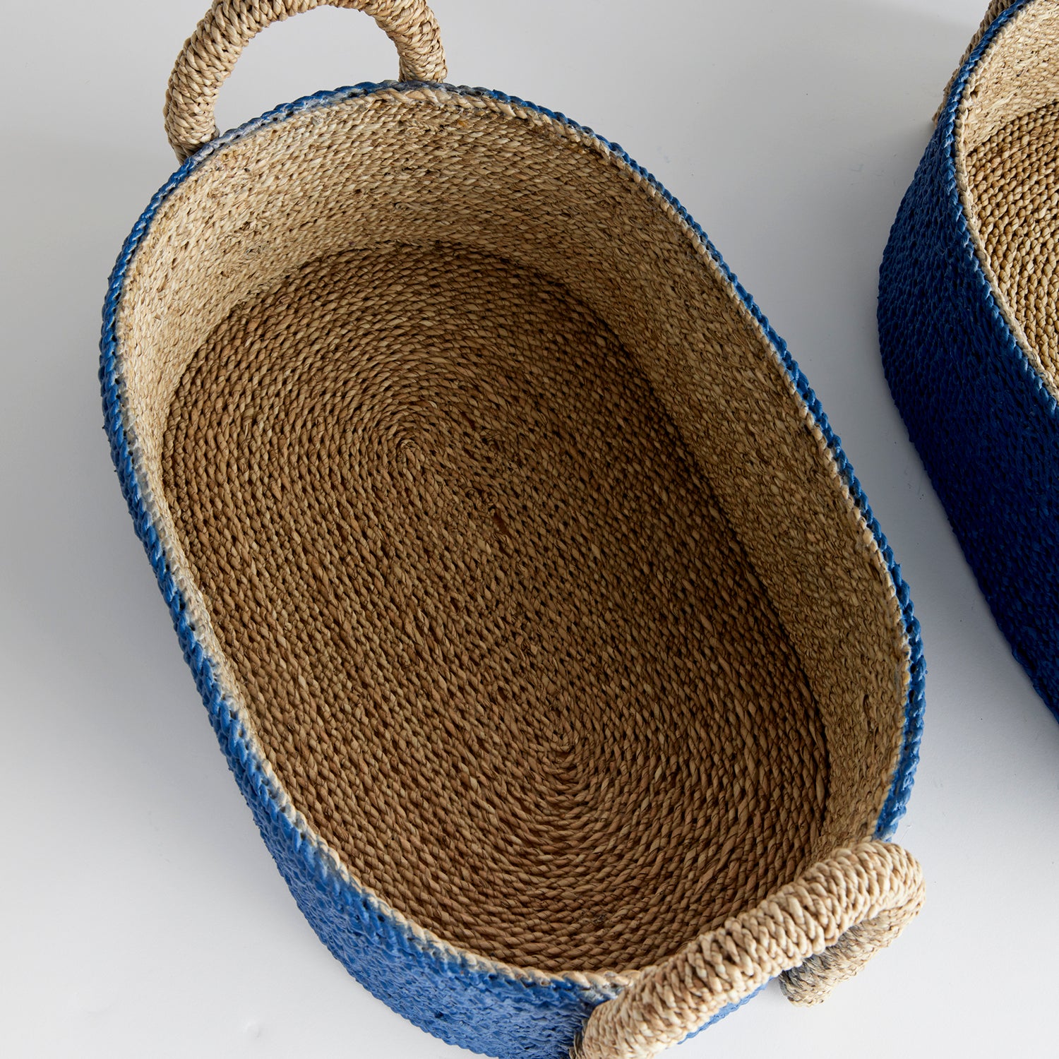 Tiana Seagrass Long Oval Basket Set of 2