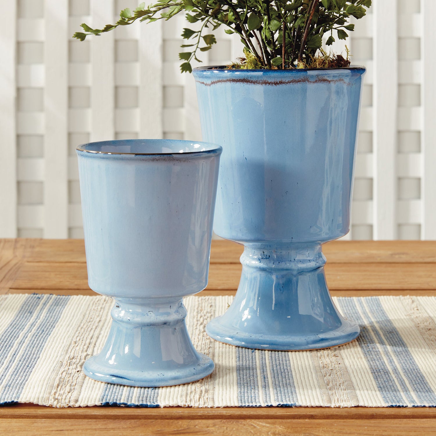 Kelcy Footed Cachepot Set of 2