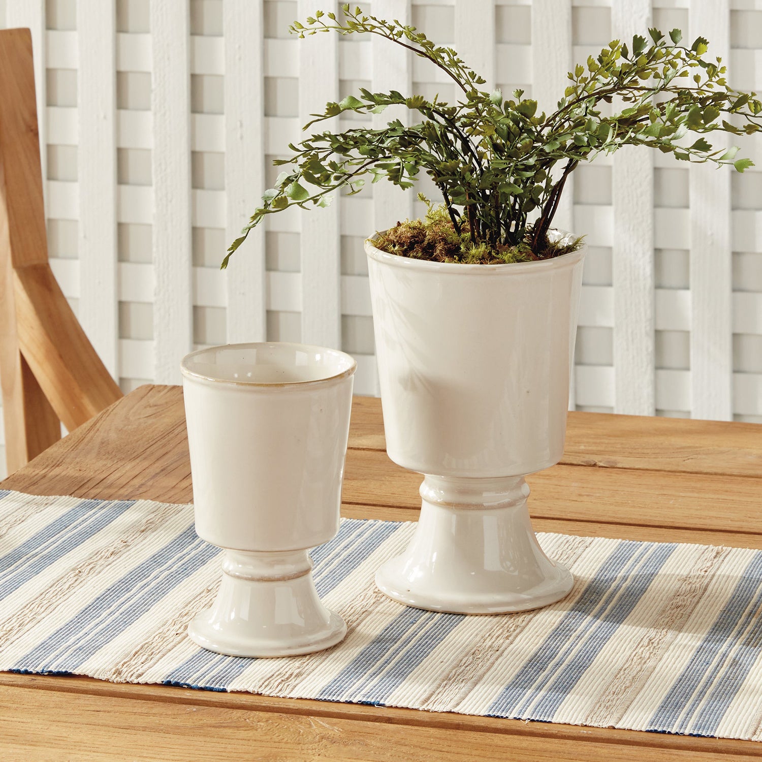 Kelcy Footed Cachepot Set of 2