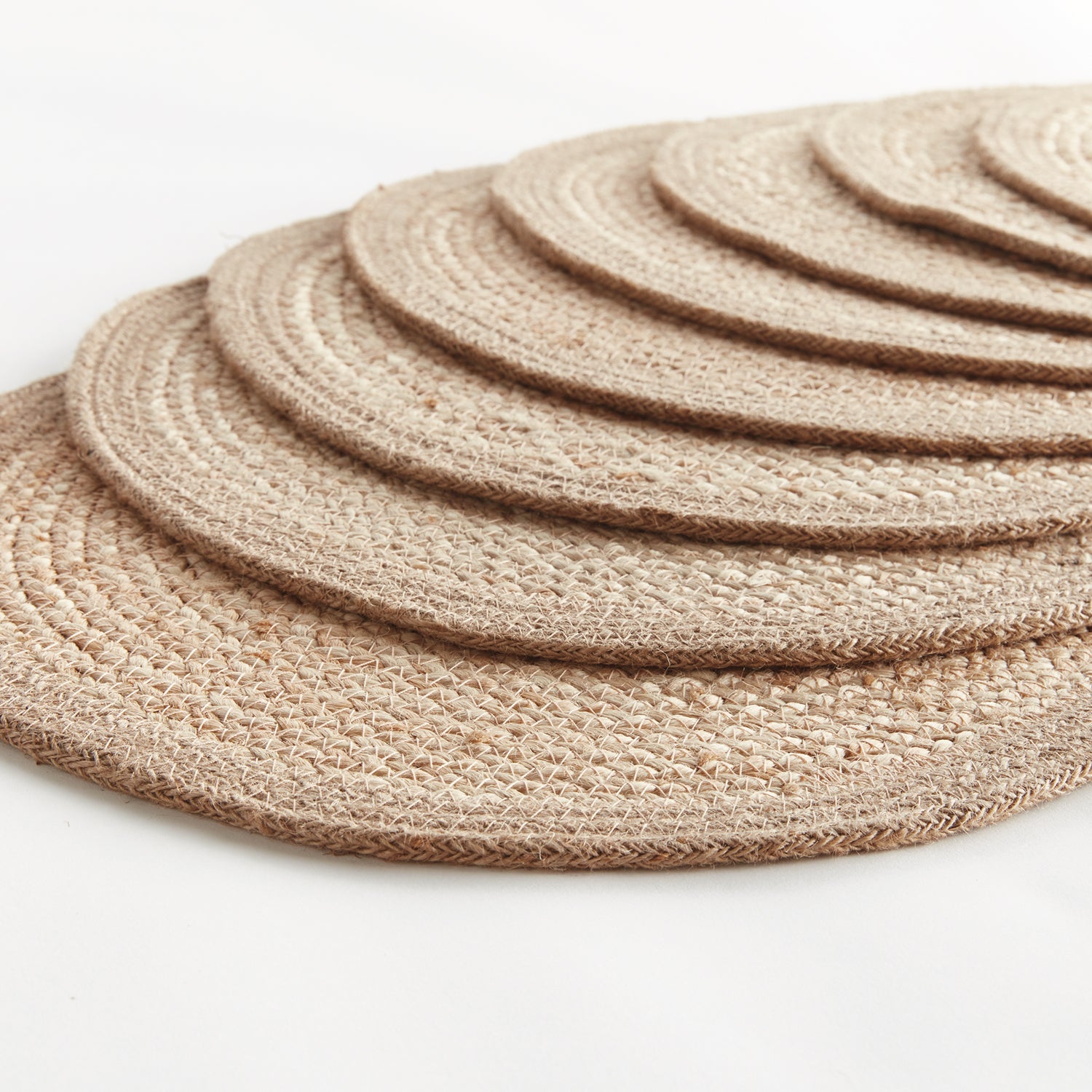 Jute Coil Round Placement Set of 8