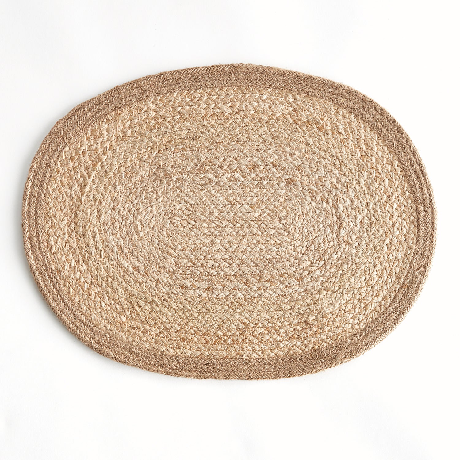 Jute Coil Oval Placement Set of 8