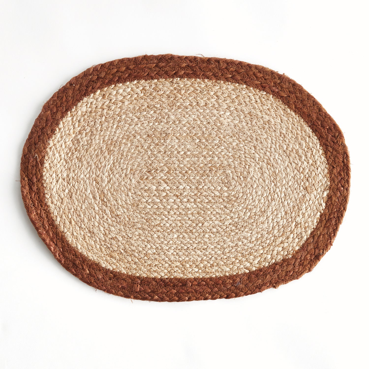 Jute Coil Oval Placement Set of 8