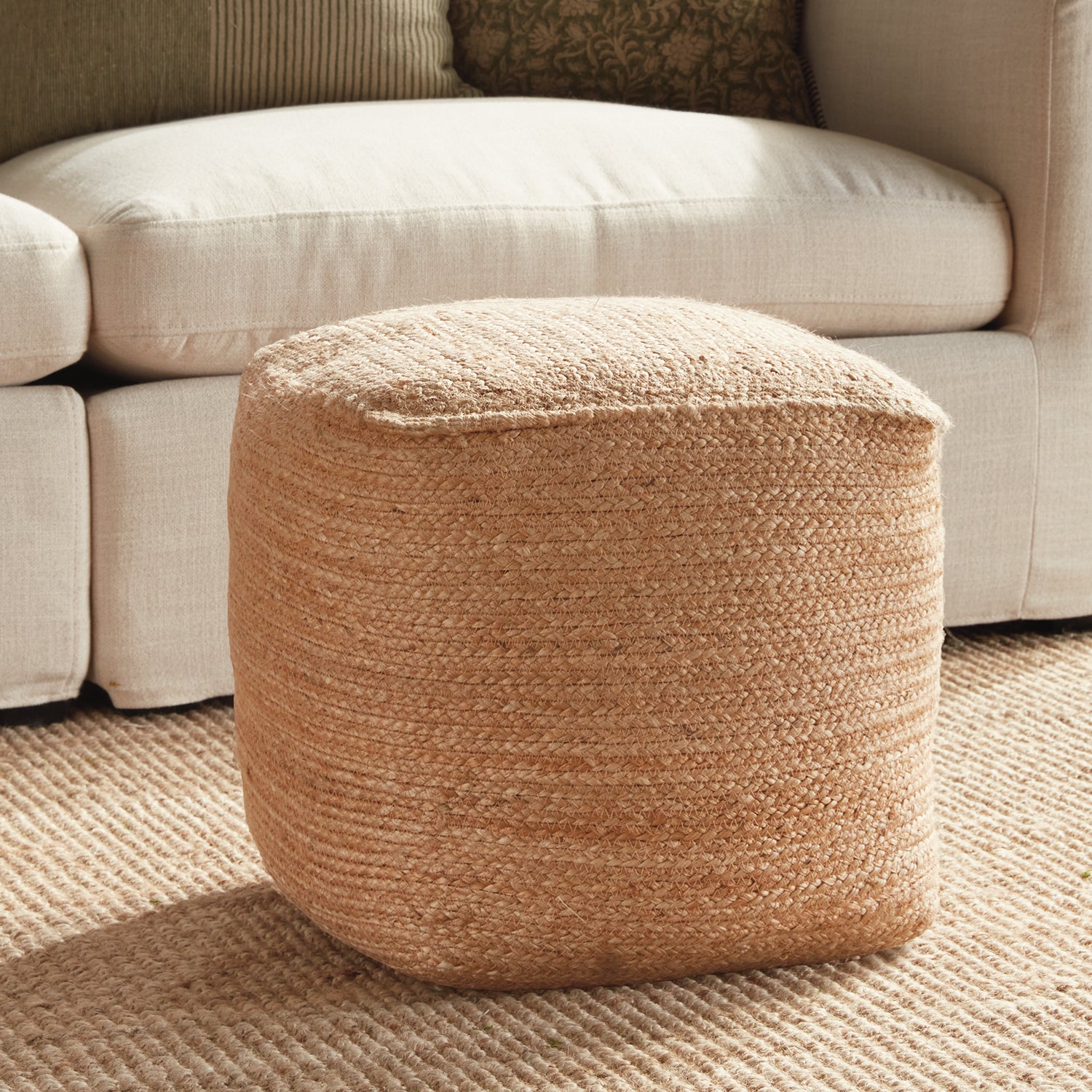 Jute Pouf