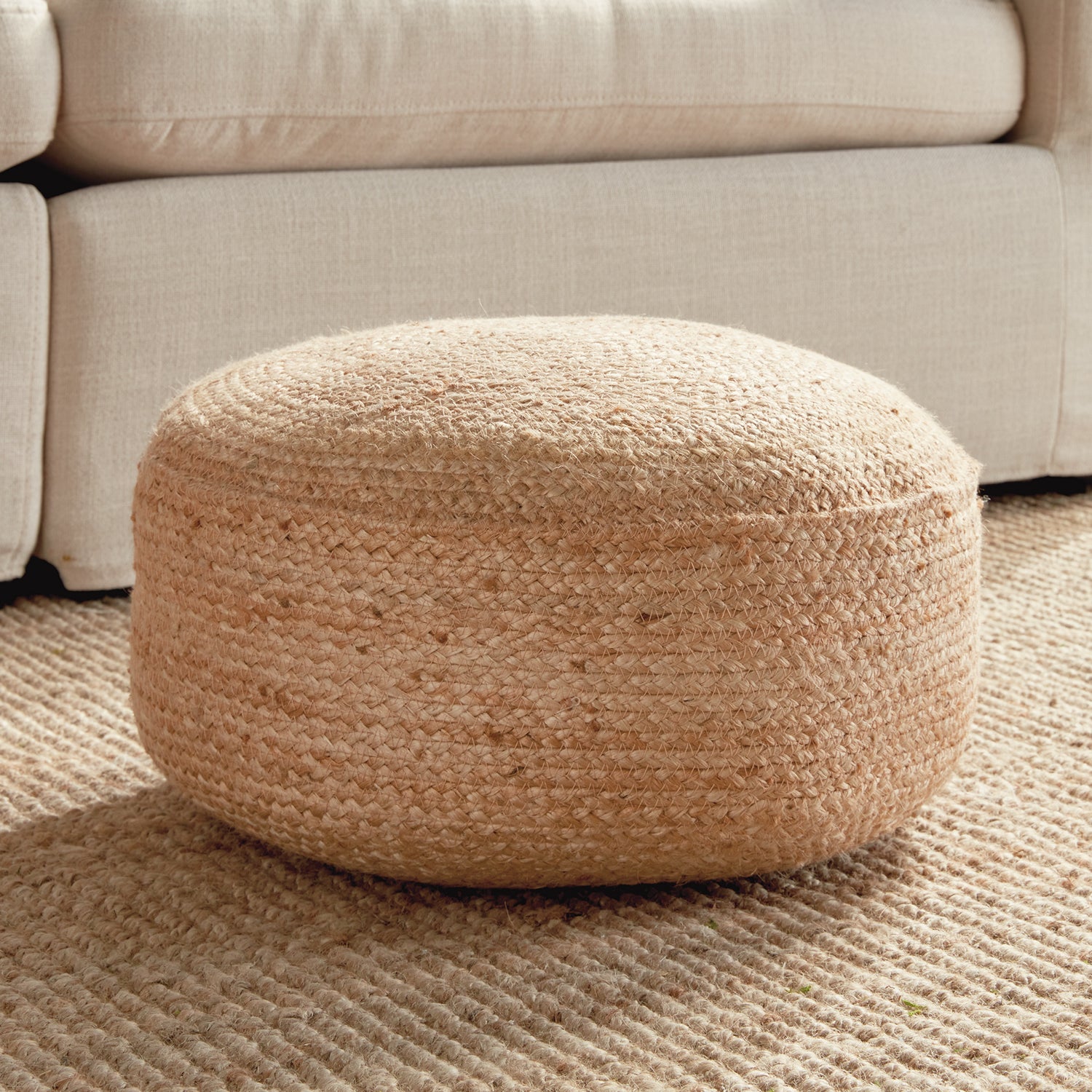 Jute Pouf