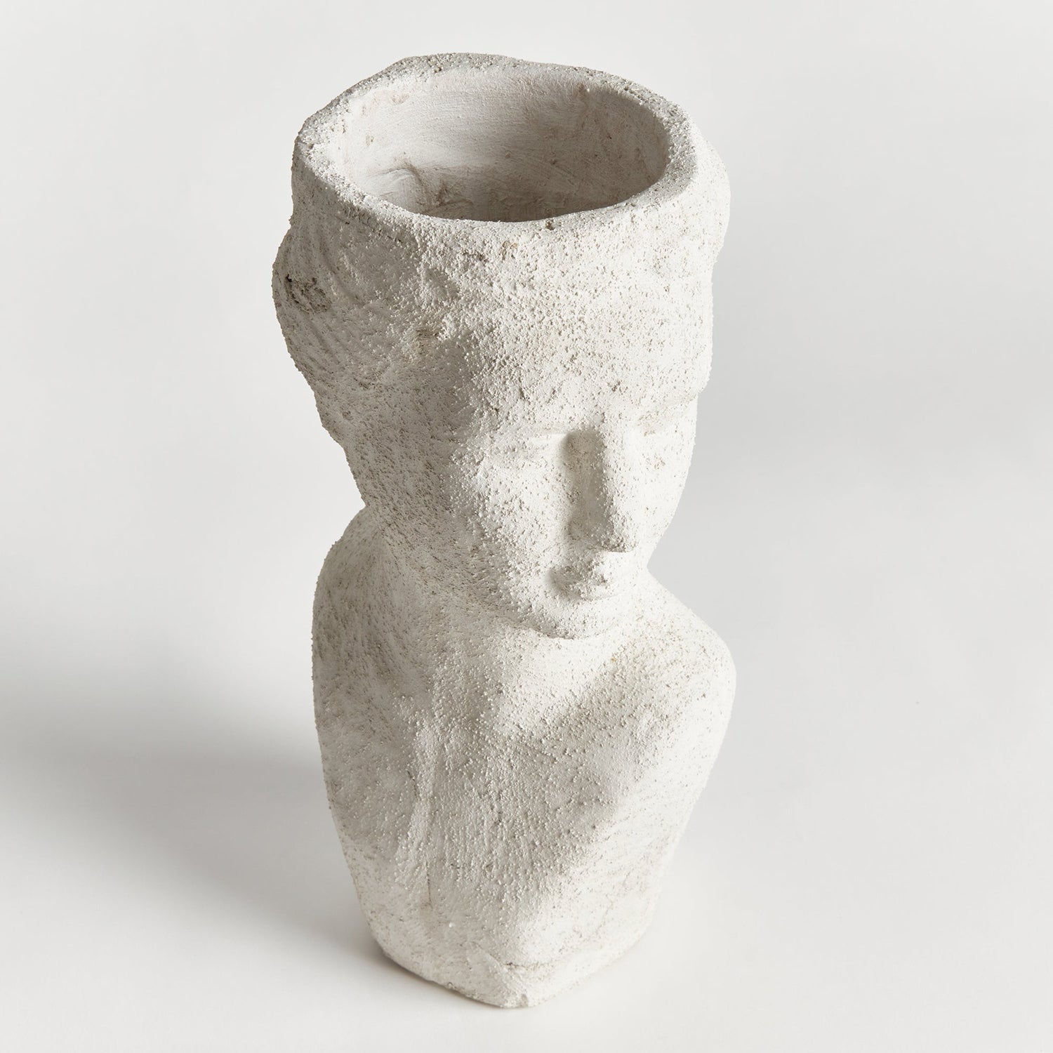 Weathered Garden Female Bust Planter