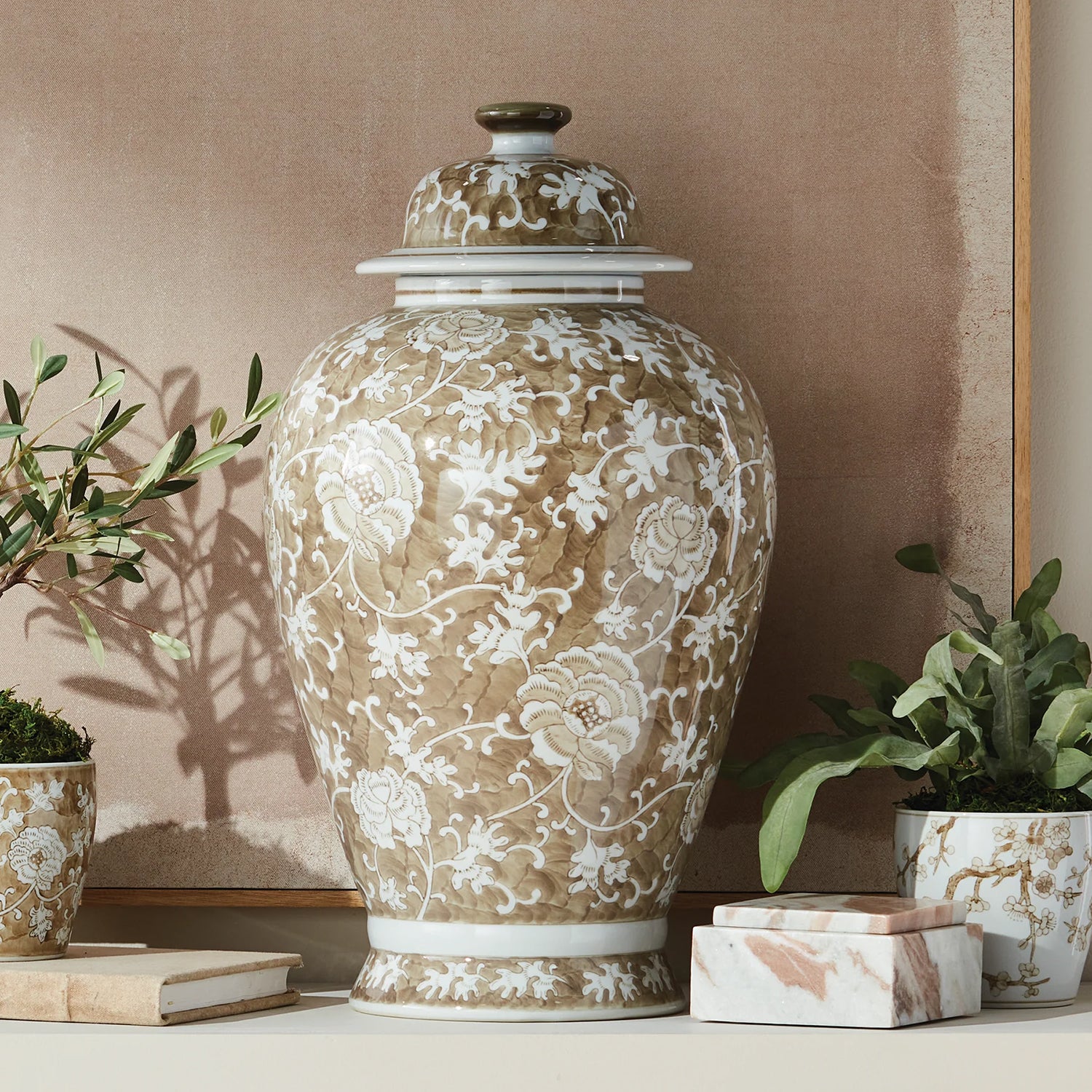 Napa Home & Garden Province Lotus Ginger Jar - Thumbnail 5