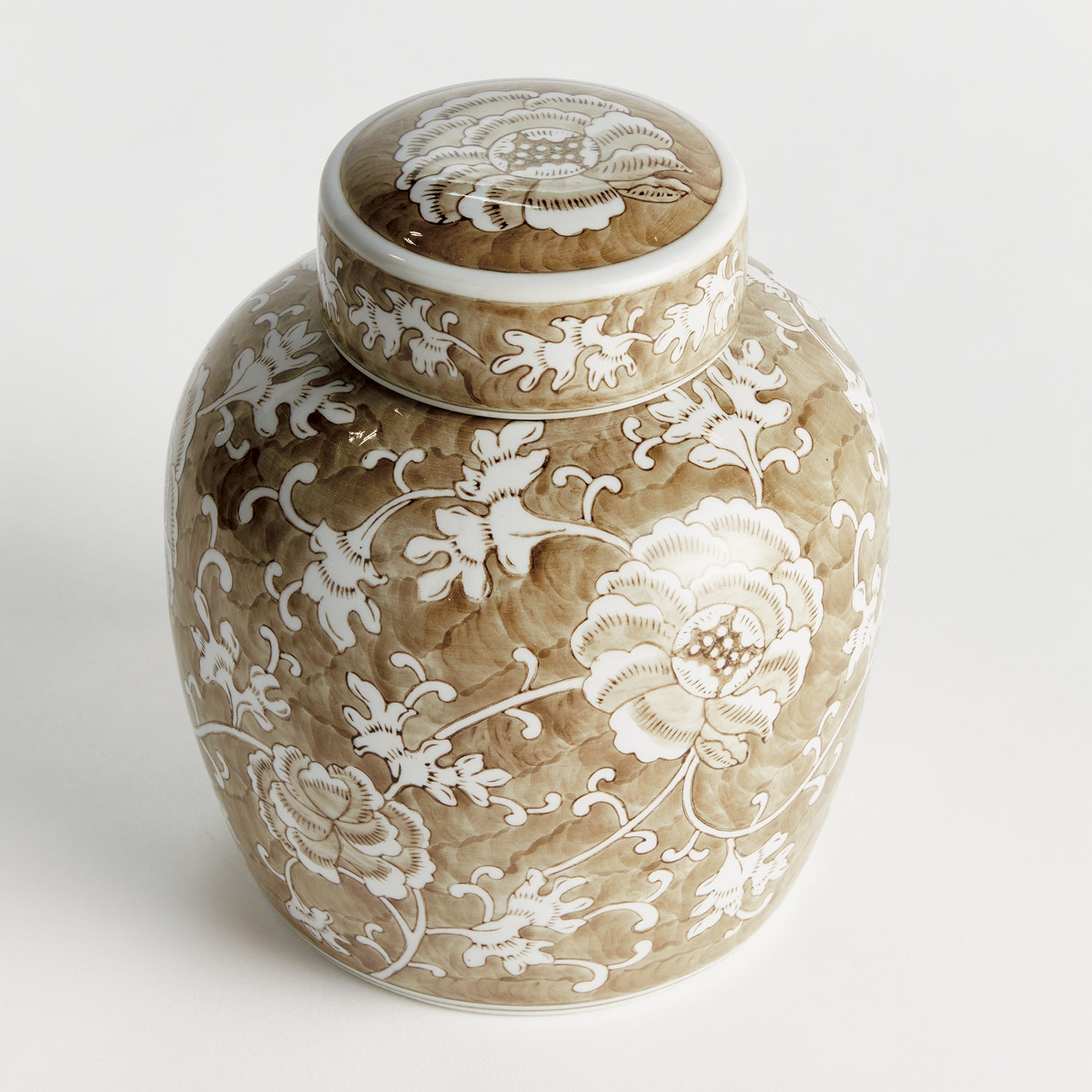 Province Lotus Lidded Jar