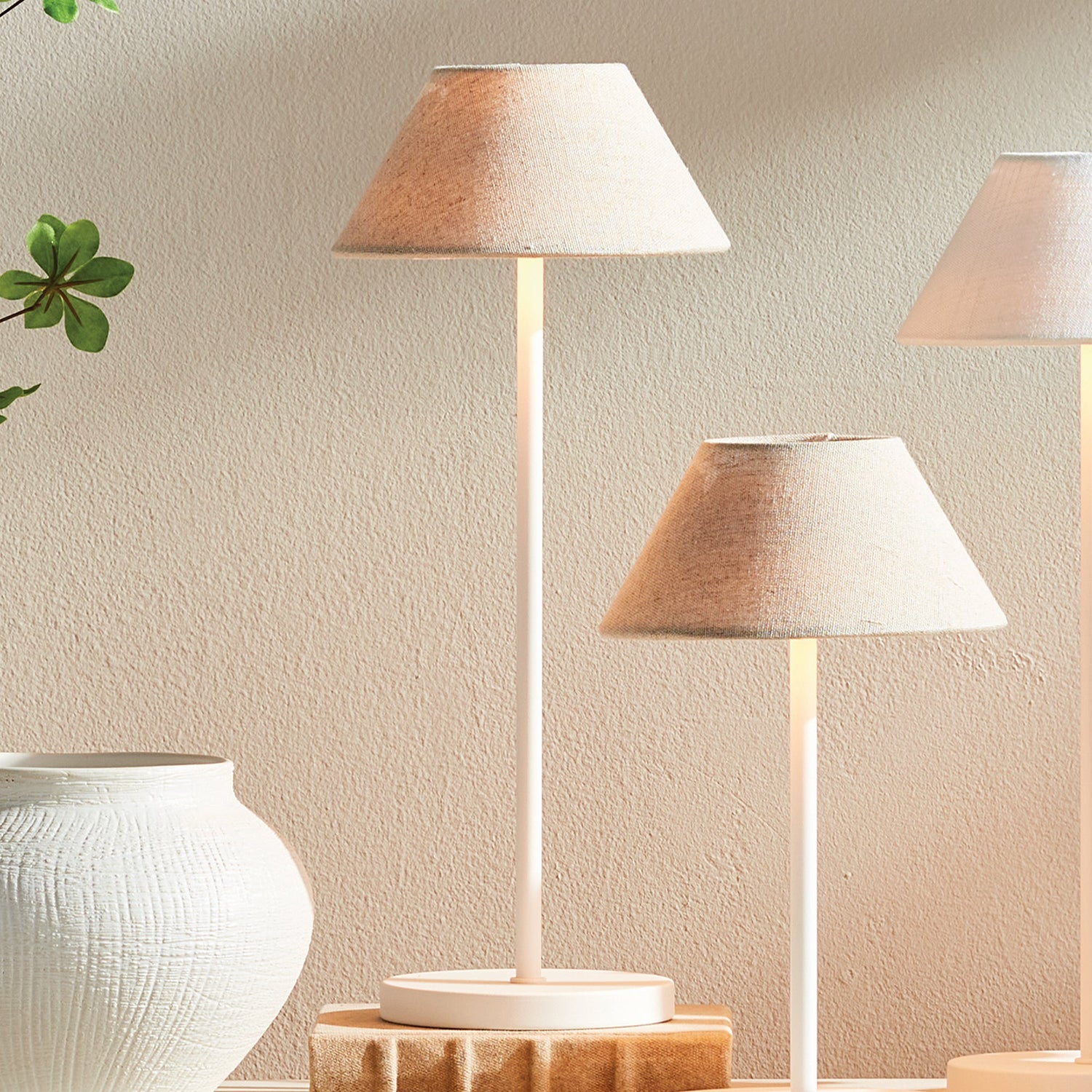 Alluna LED Linen Shade Cordless Lamp