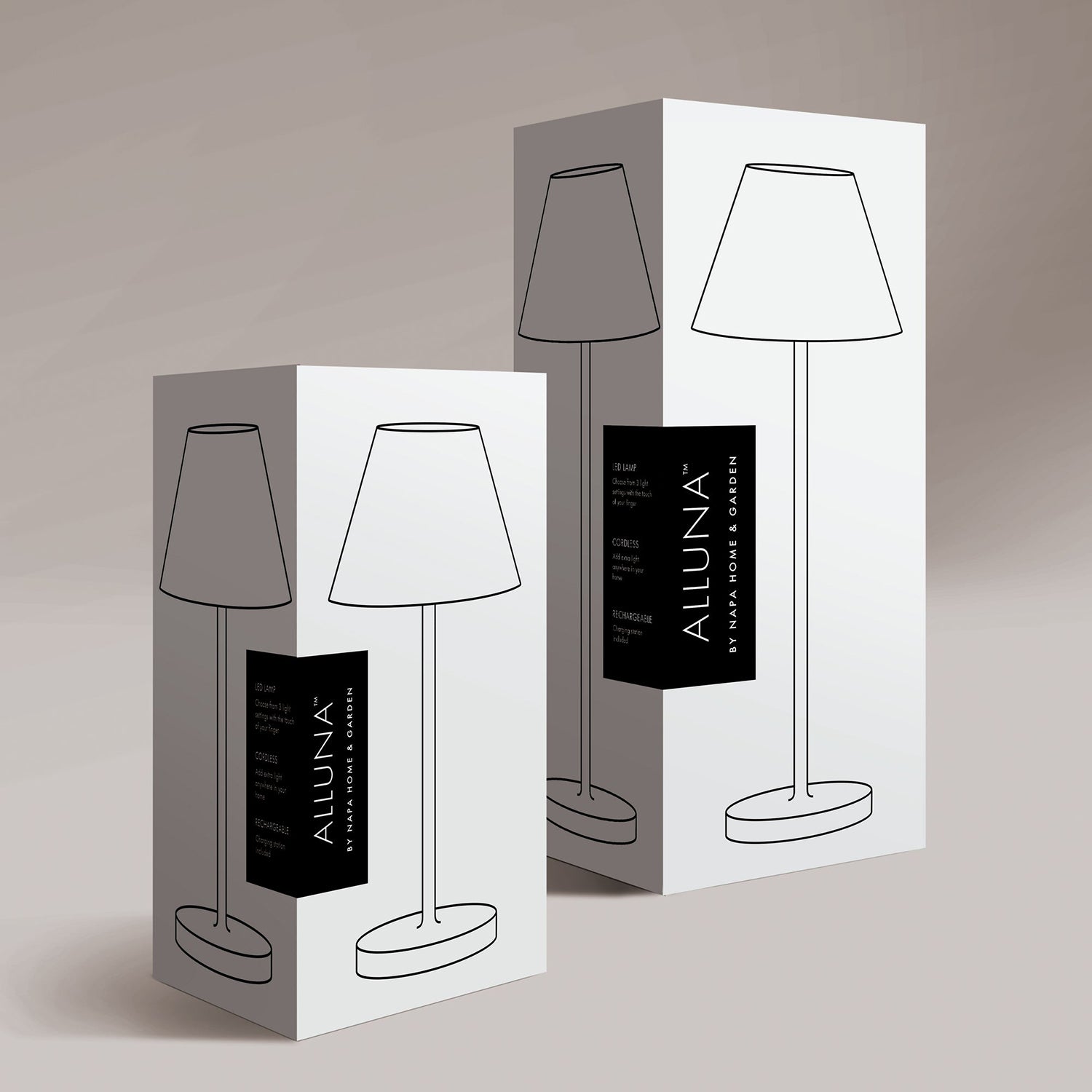 Alluna LED Linen Shade Cordless Lamp