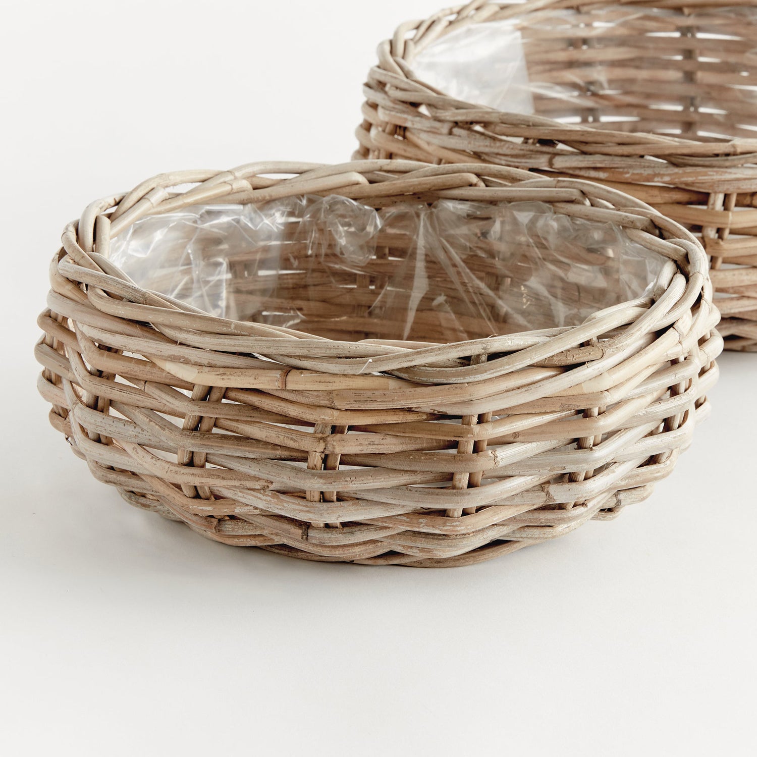 Normandy Low Basket Planter Set of 2