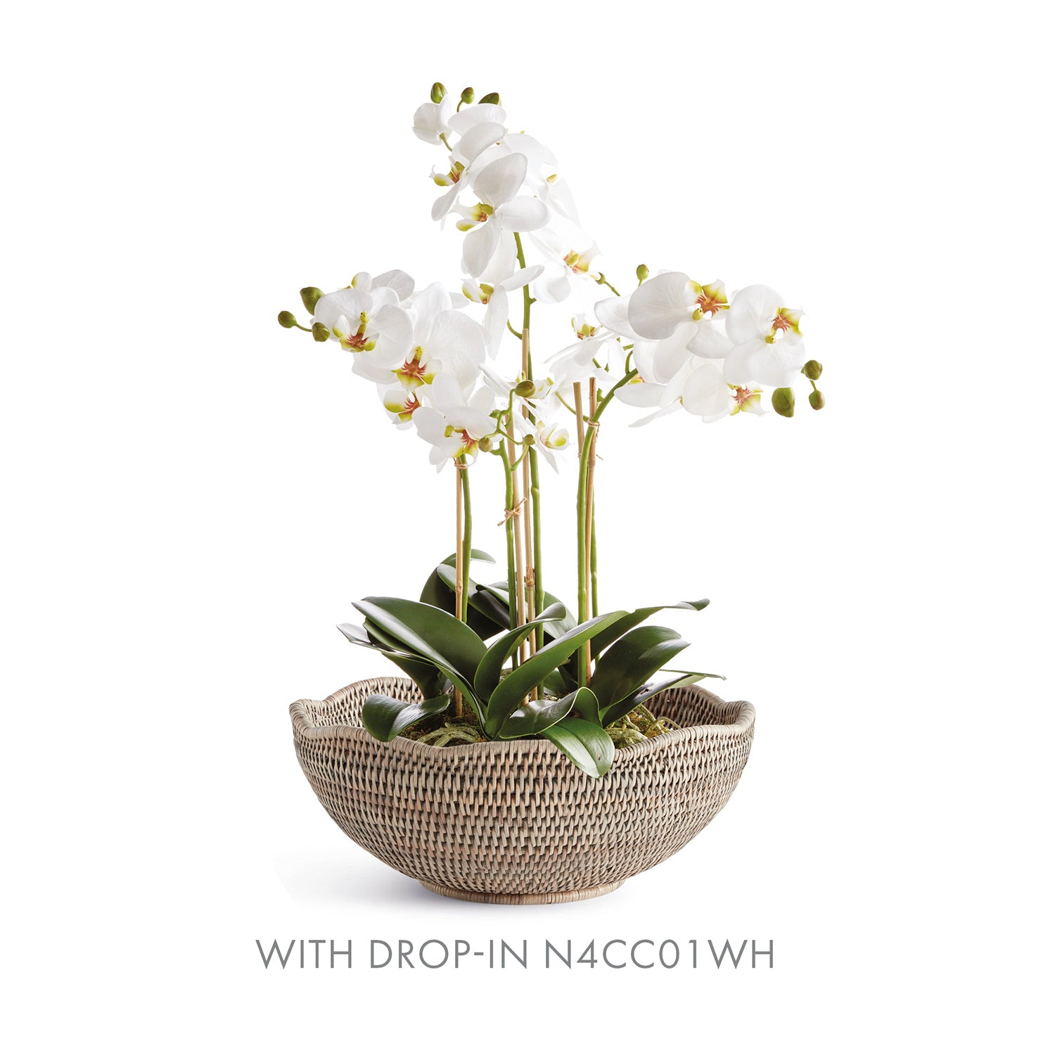 Burma Rattan Scalloped Edge Bowl