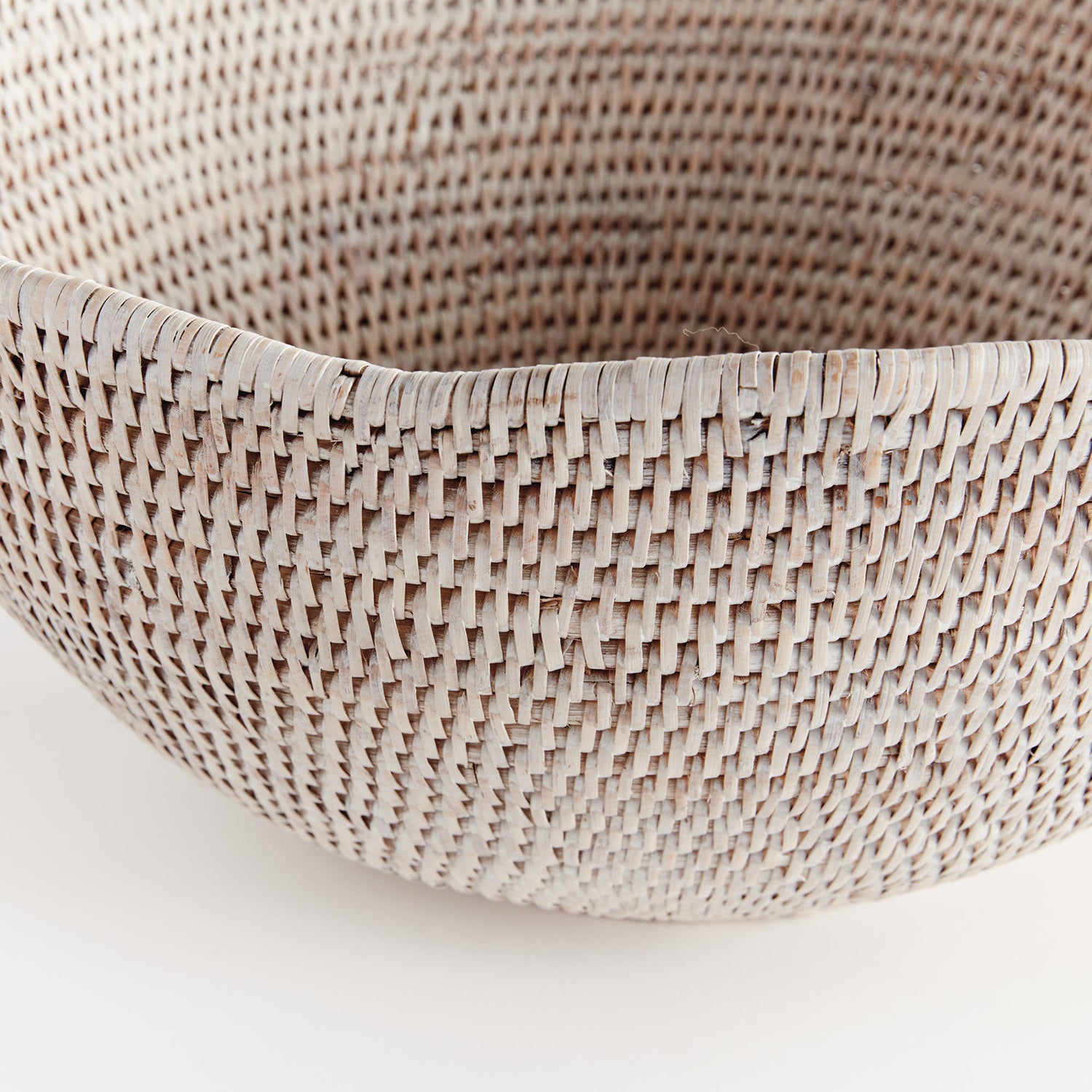 Burma Rattan Scalloped Edge Bowl