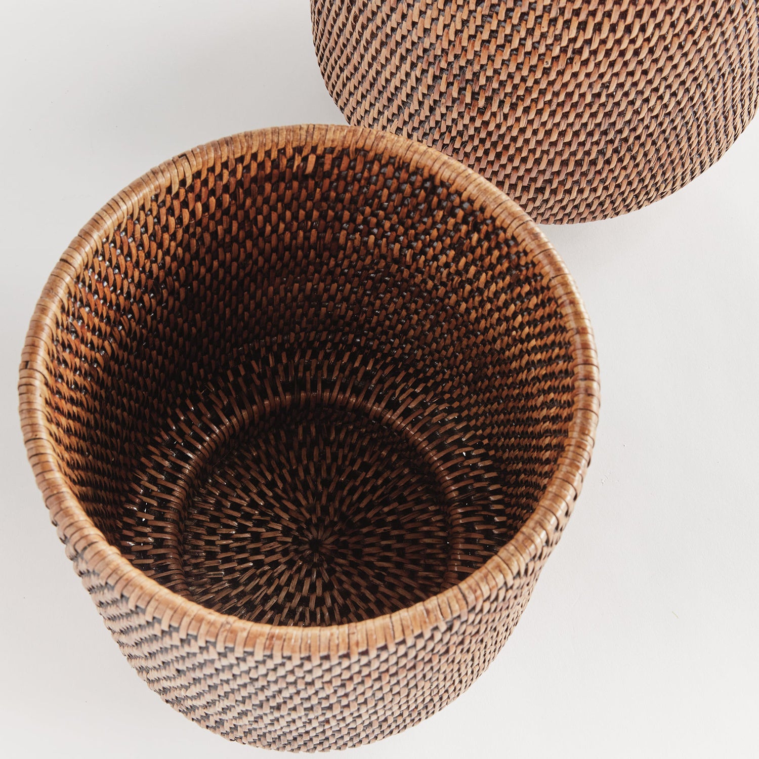 Burma Rattan Cachepot Set of 2