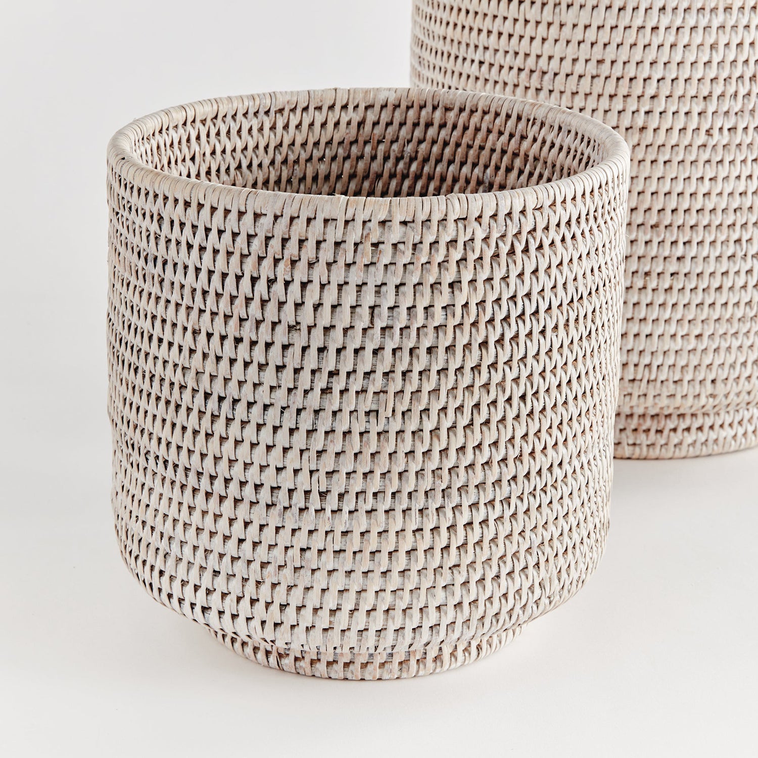 Burma Rattan Cachepot Set of 2