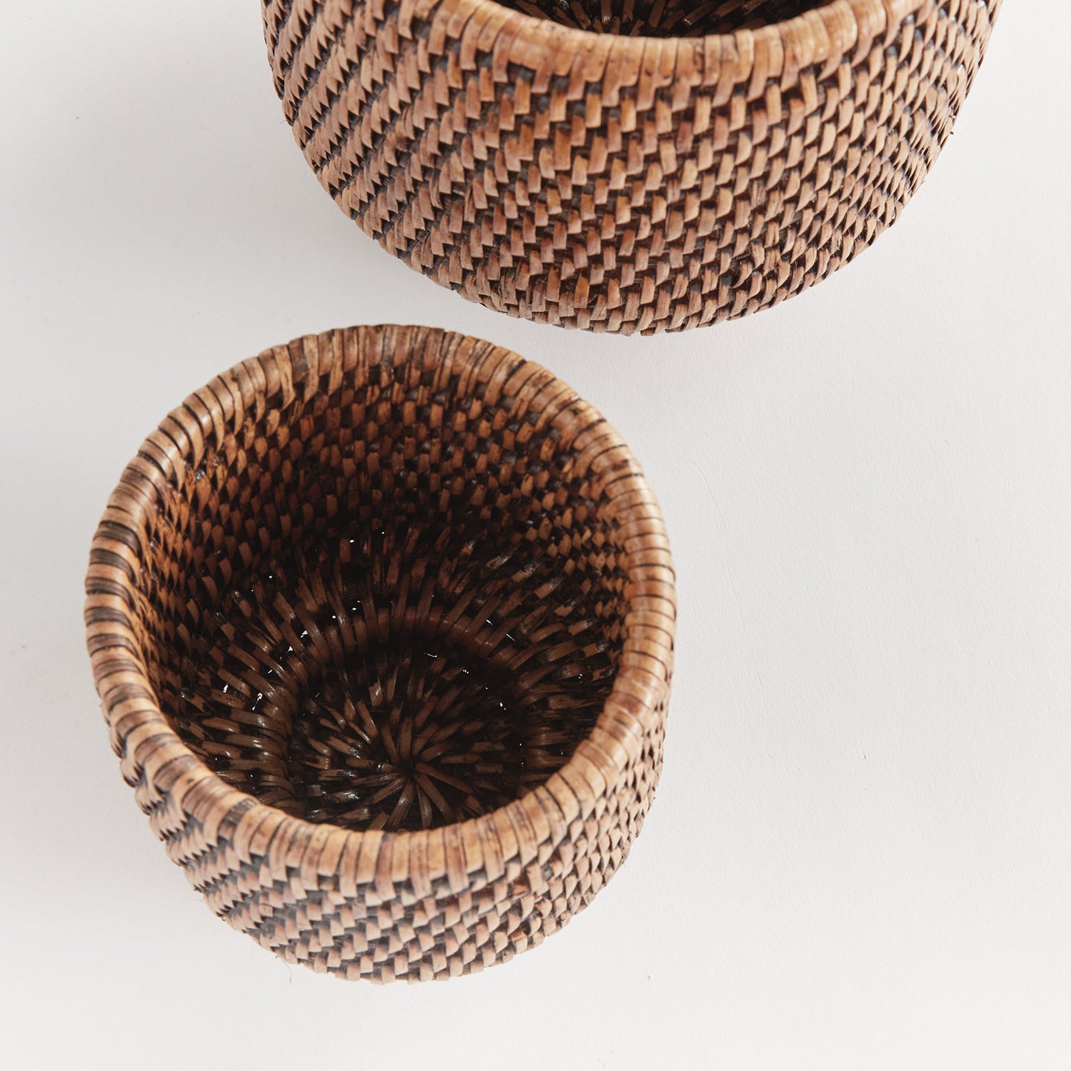 Burma Rattan Cachepot Set of 2