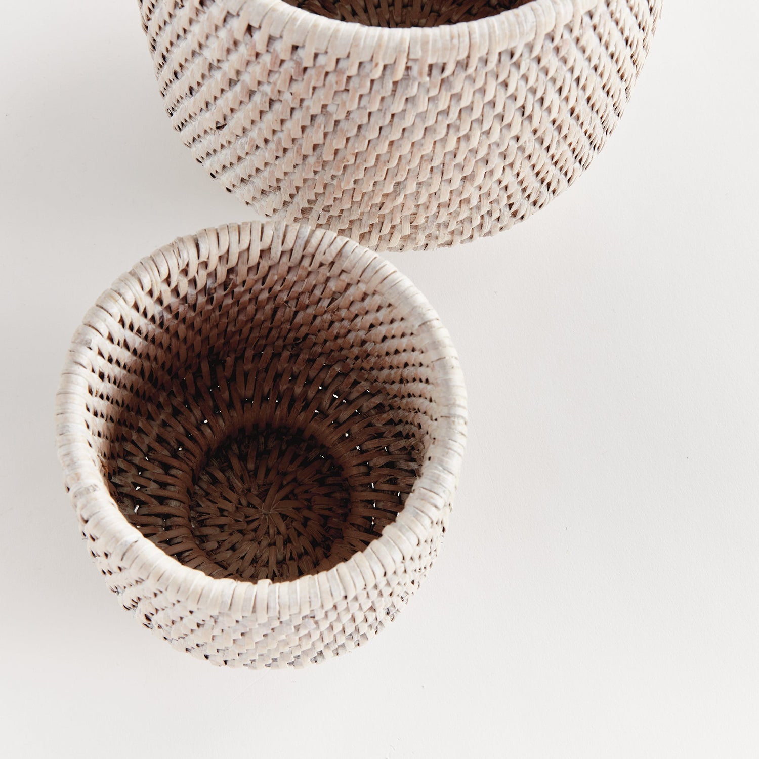 Burma Rattan Cachepot Set of 2