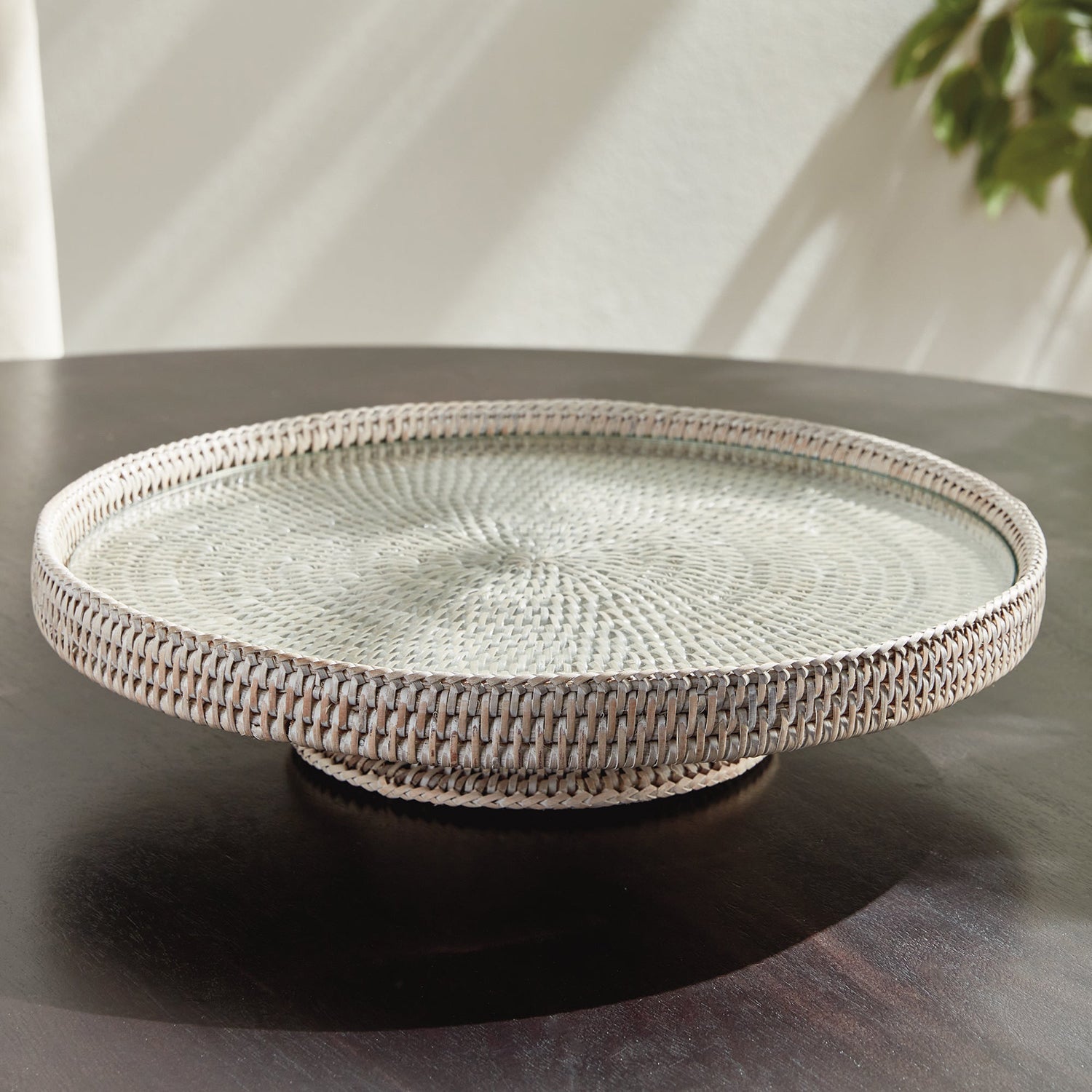 Burma Rattan Serving Stand