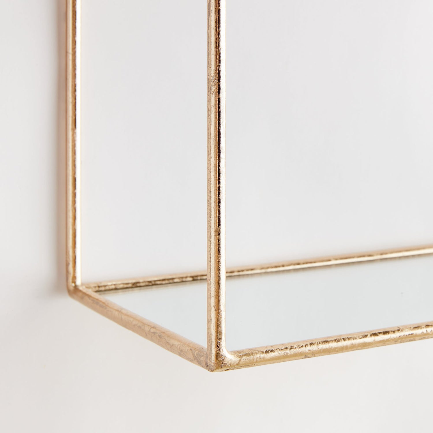 Abby Mirrored Wall Shelf Set of 2