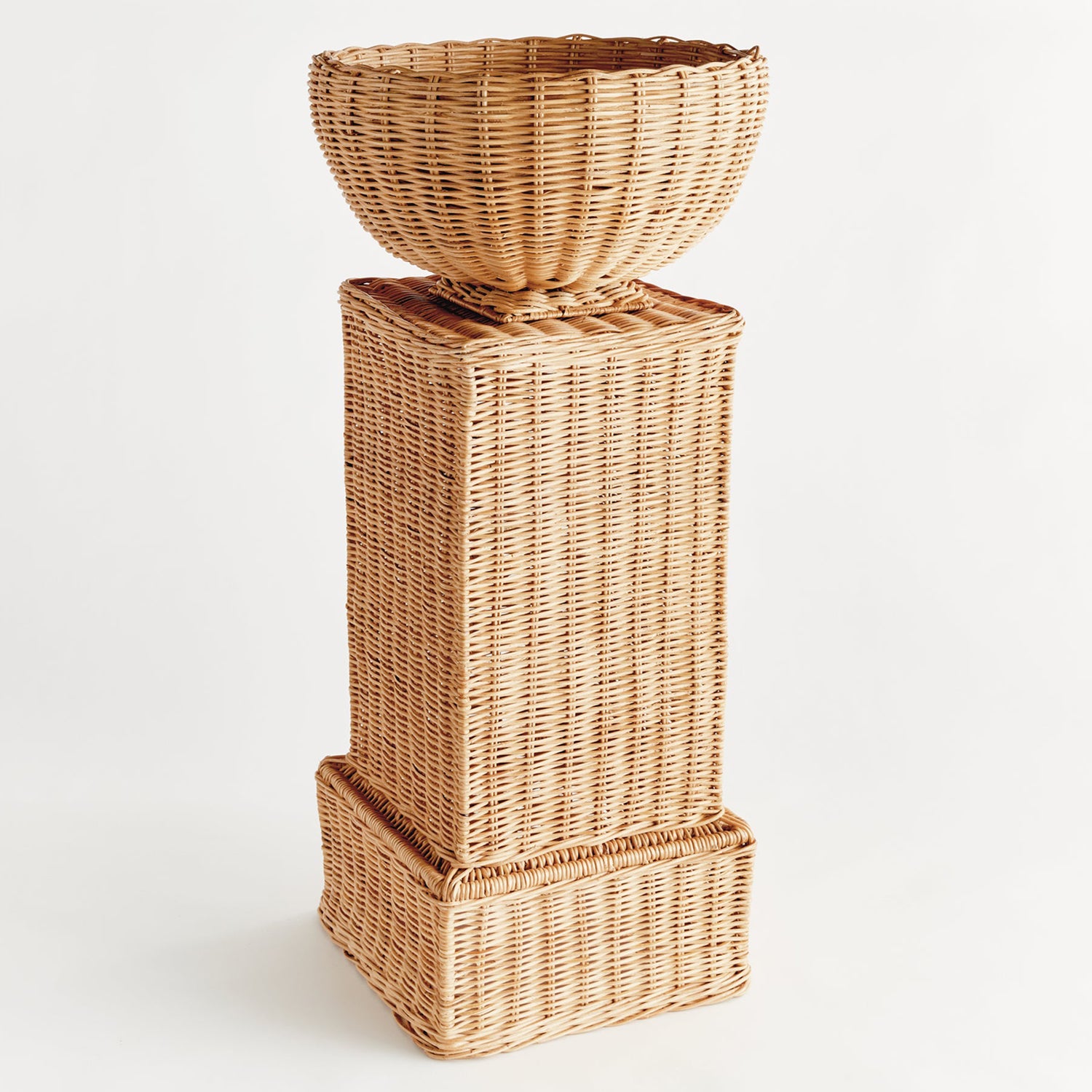 Charleston Rattan Pedestal