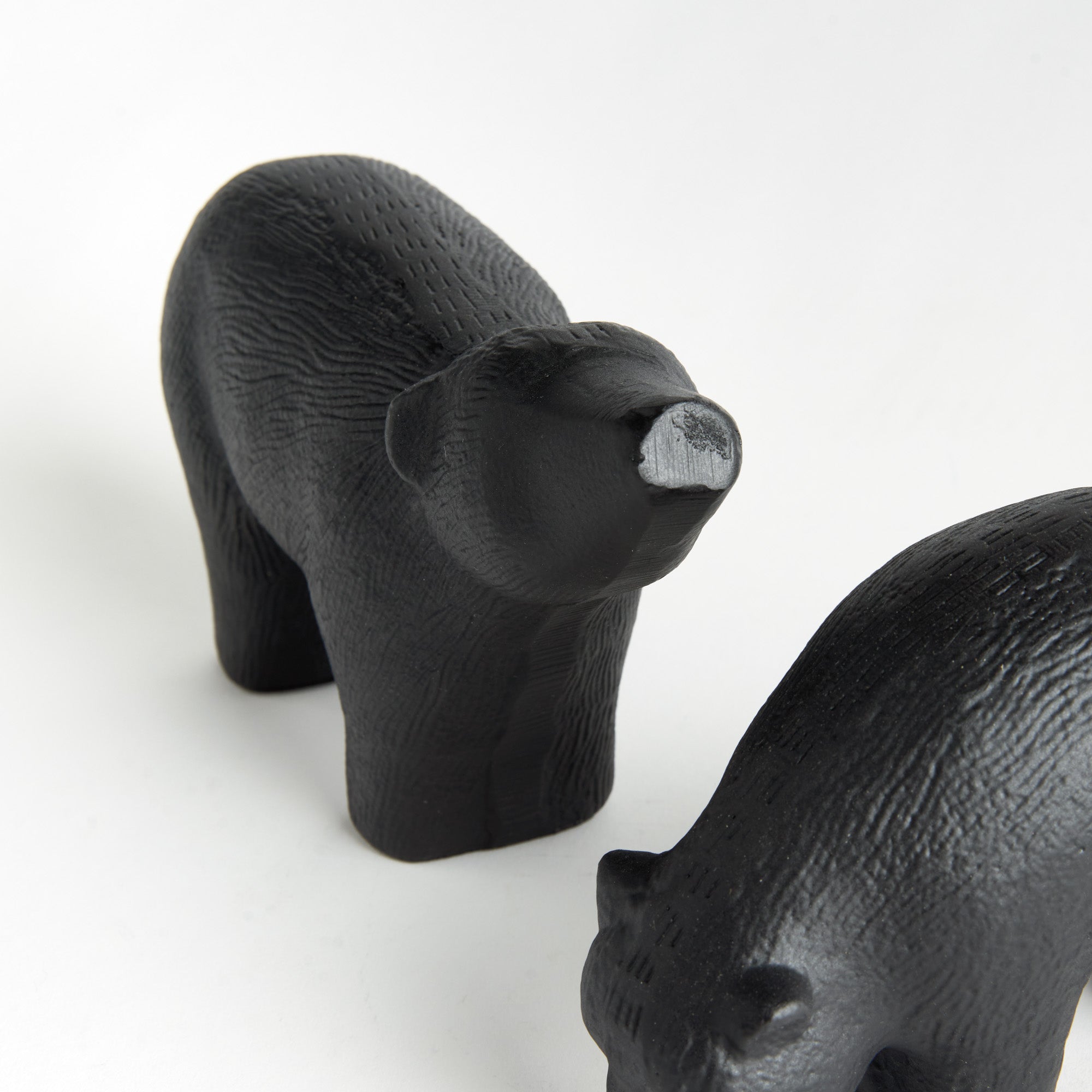 Koda Bear Black Sculpture Set of 2