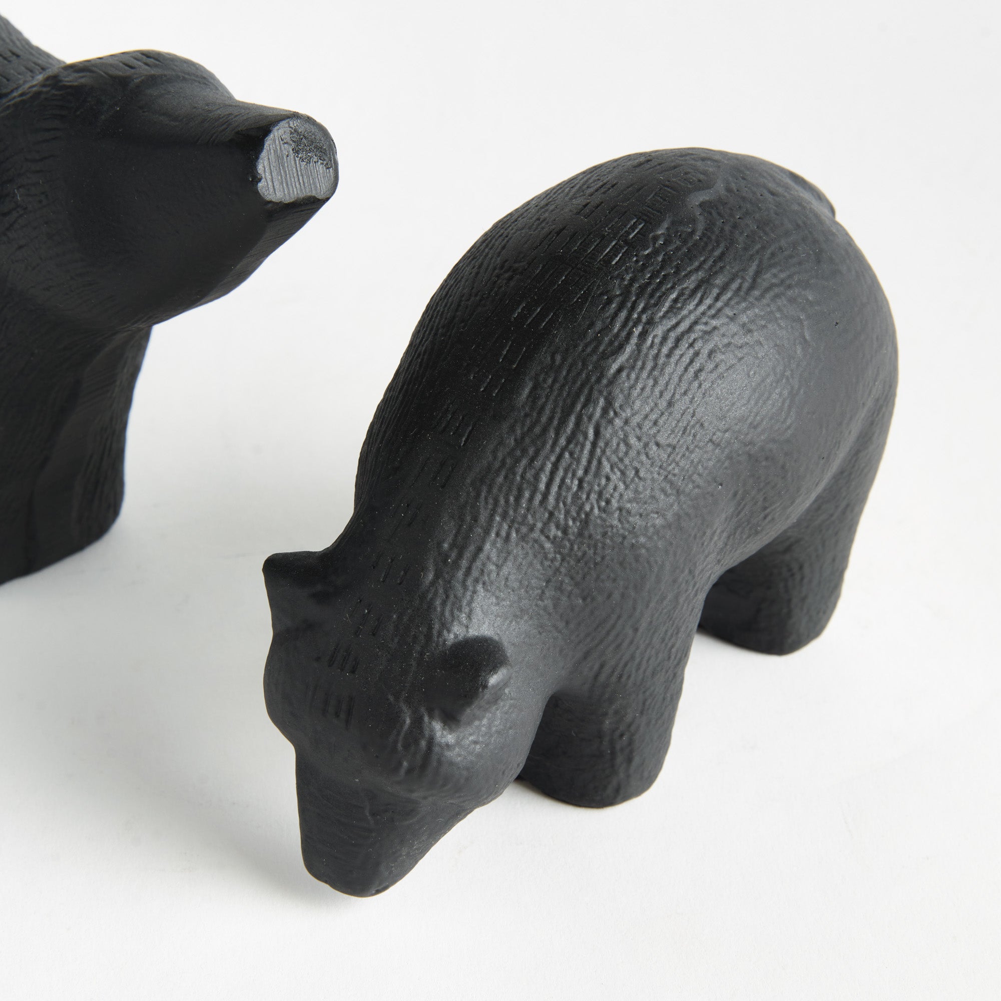 Koda Bear Black Sculpture Set of 2