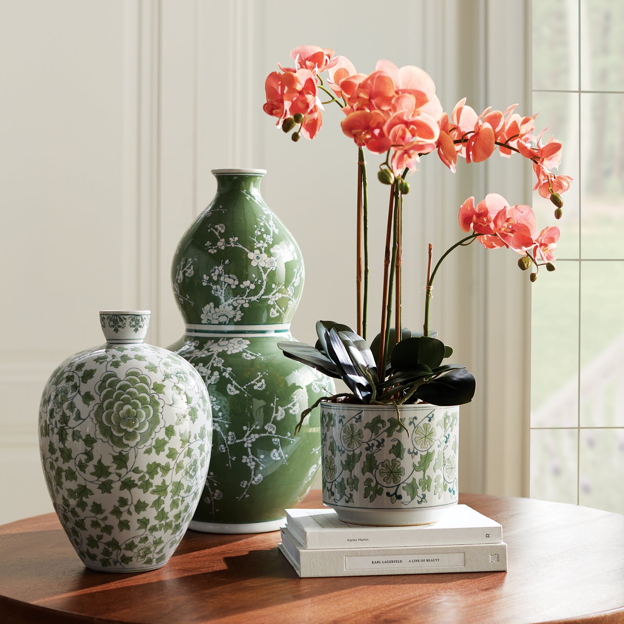 Phalaenopsis Orchid 30in Drop-In Faux Plant