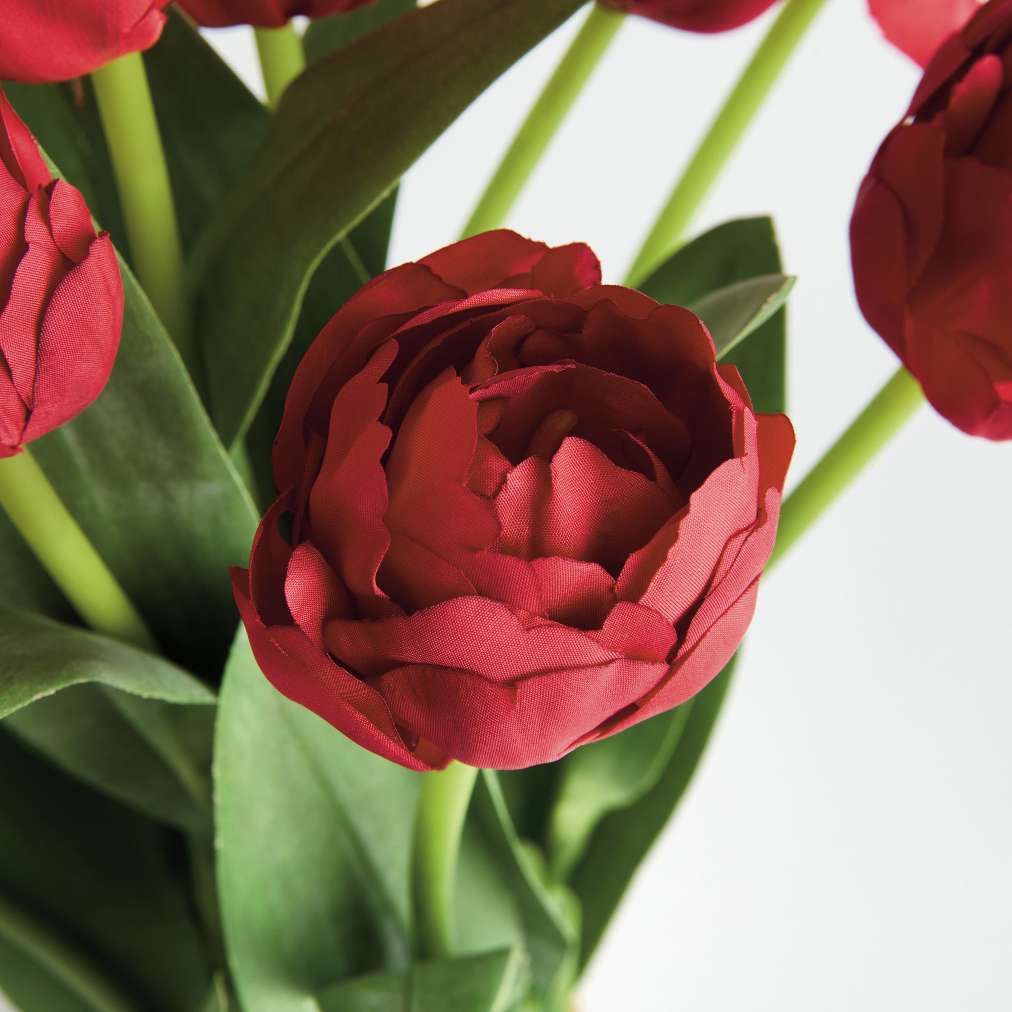 Peony Tulip Bundle 18in Drop-In Faux Plant
