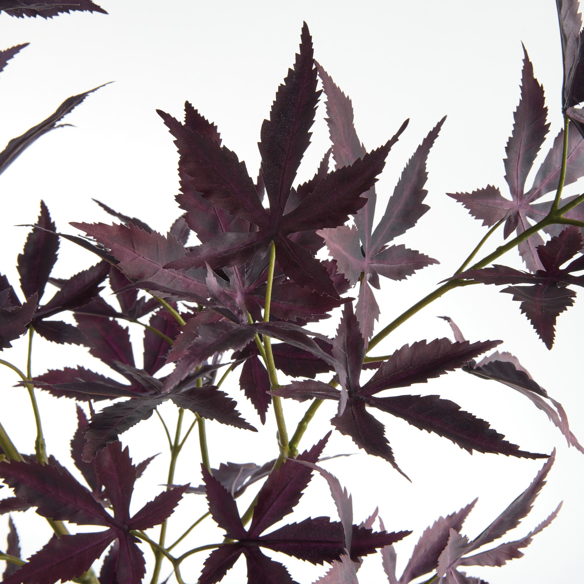 Maple Leaf Branches 41in Faux Plant Stem Set of 2