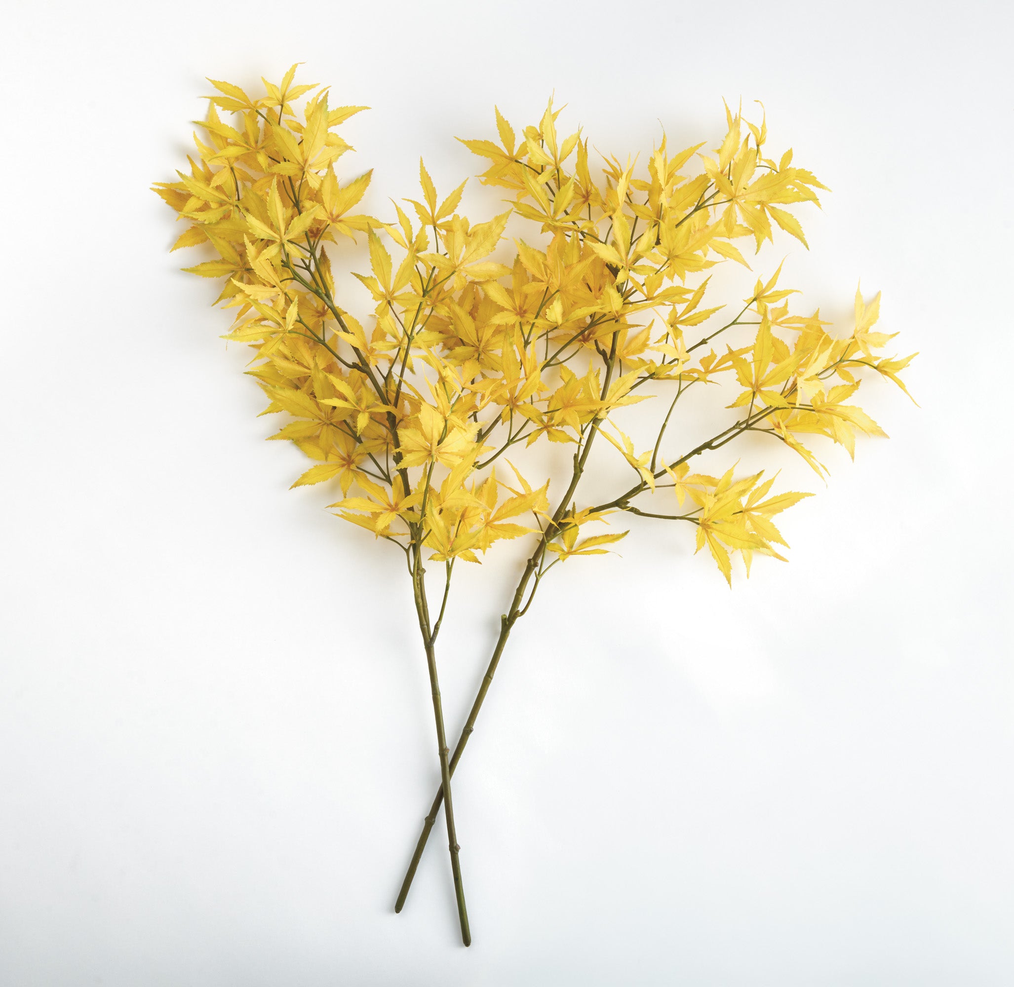 Maple Leaf Branches 41in Faux Plant Stem Set of 2 2