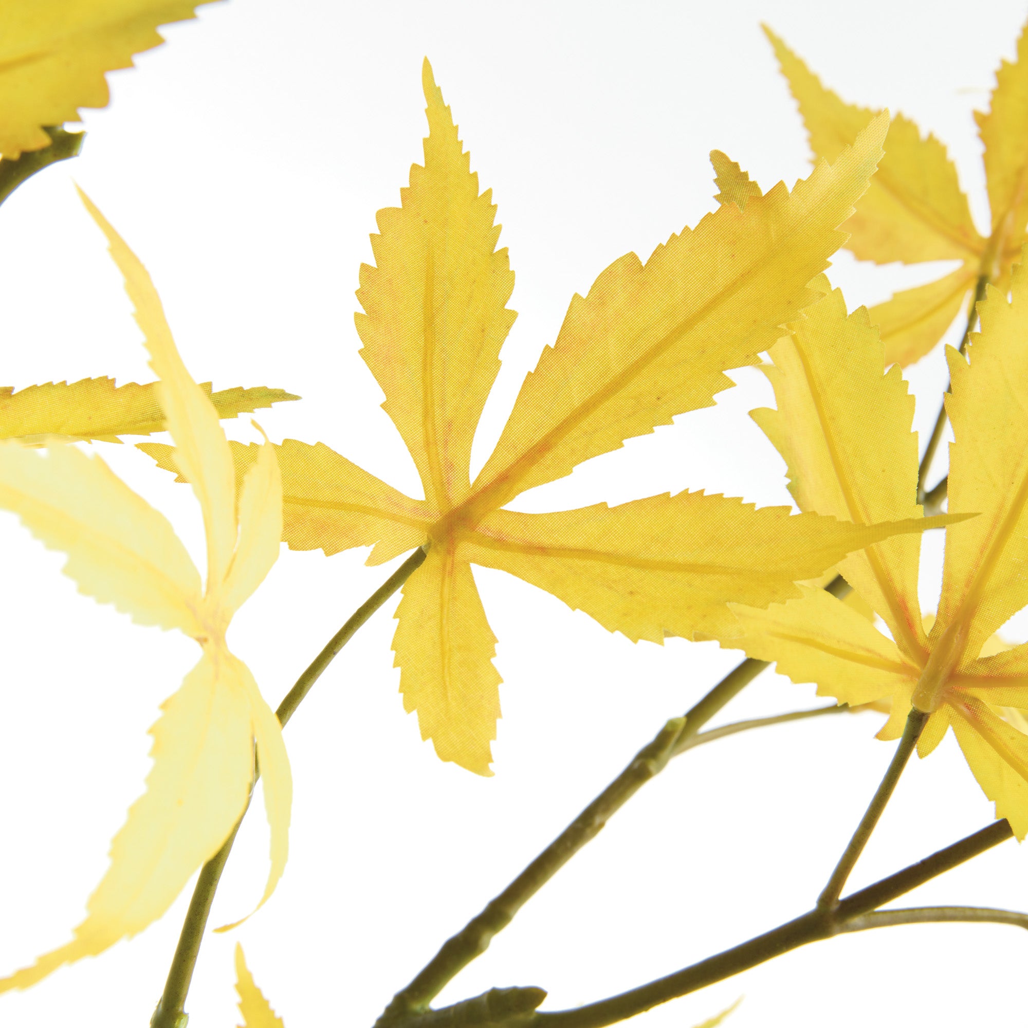 Maple Leaf Branches 41in Faux Plant Stem Set of 2 2