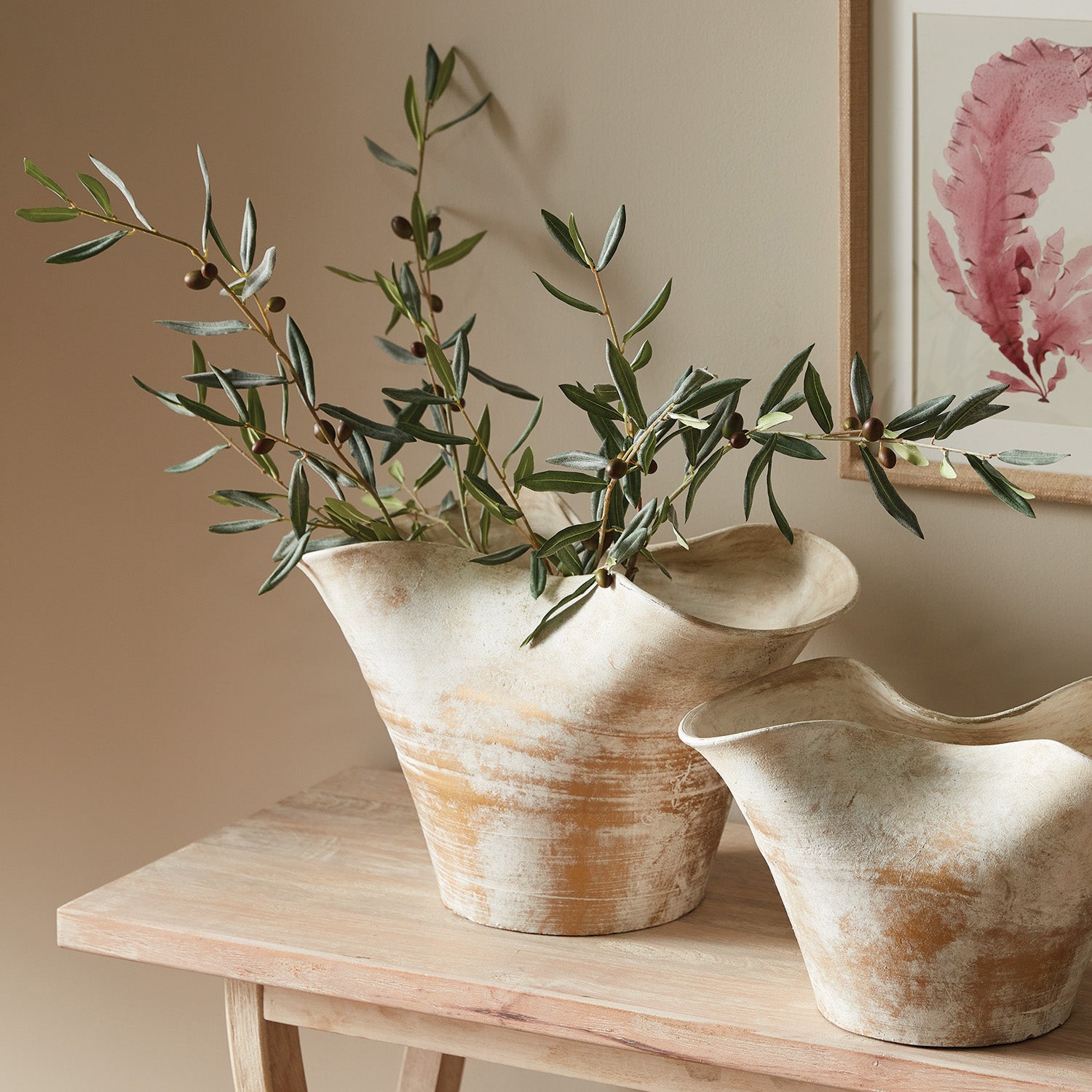 Olive With Olives 32in Faux Stem Set of 4