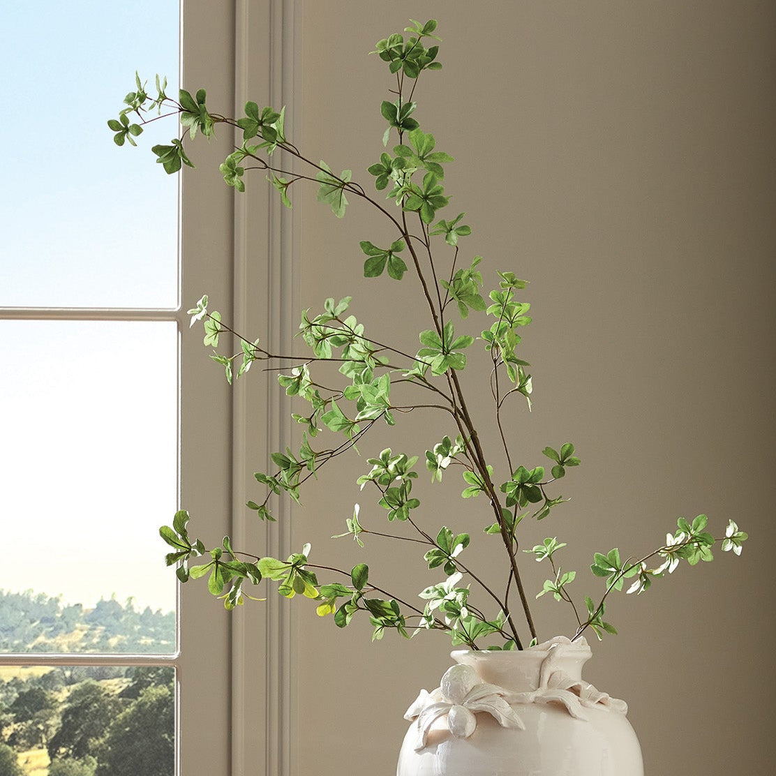 Shady Lady Black Olive 28in Faux Stem Set of 4