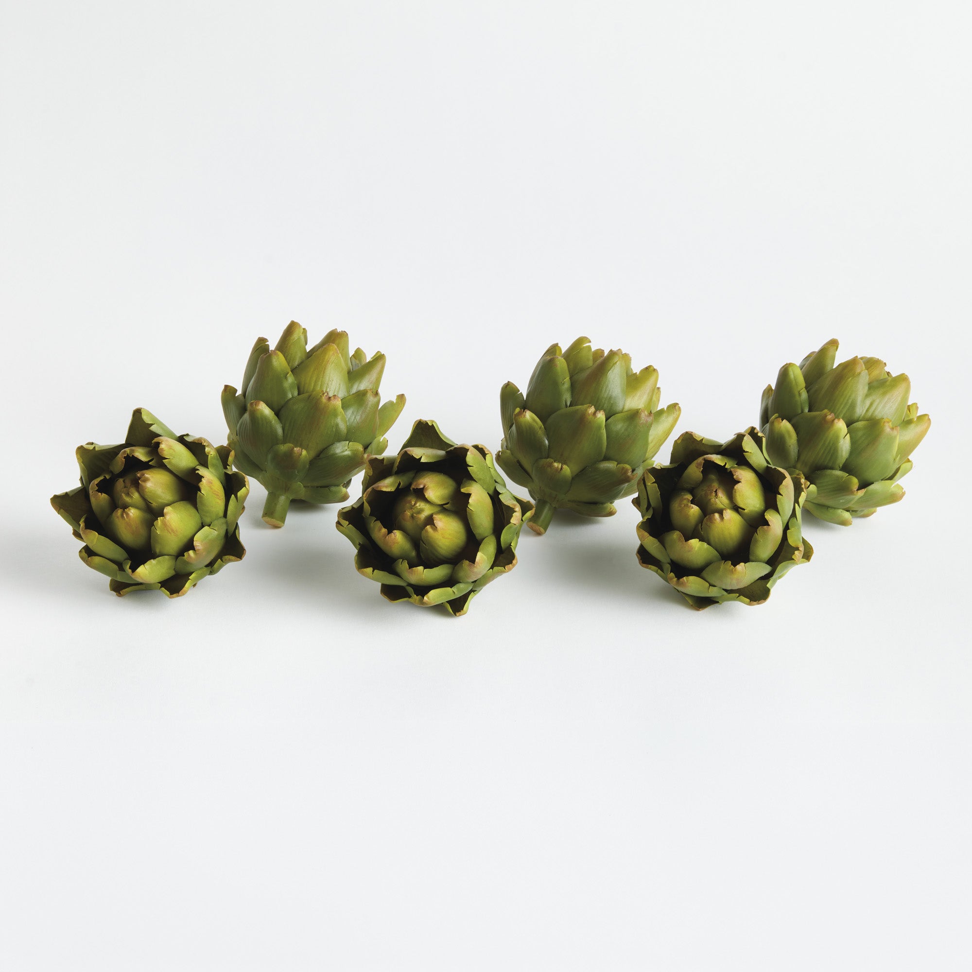 Faux Artichokes 4.5in Set of 6