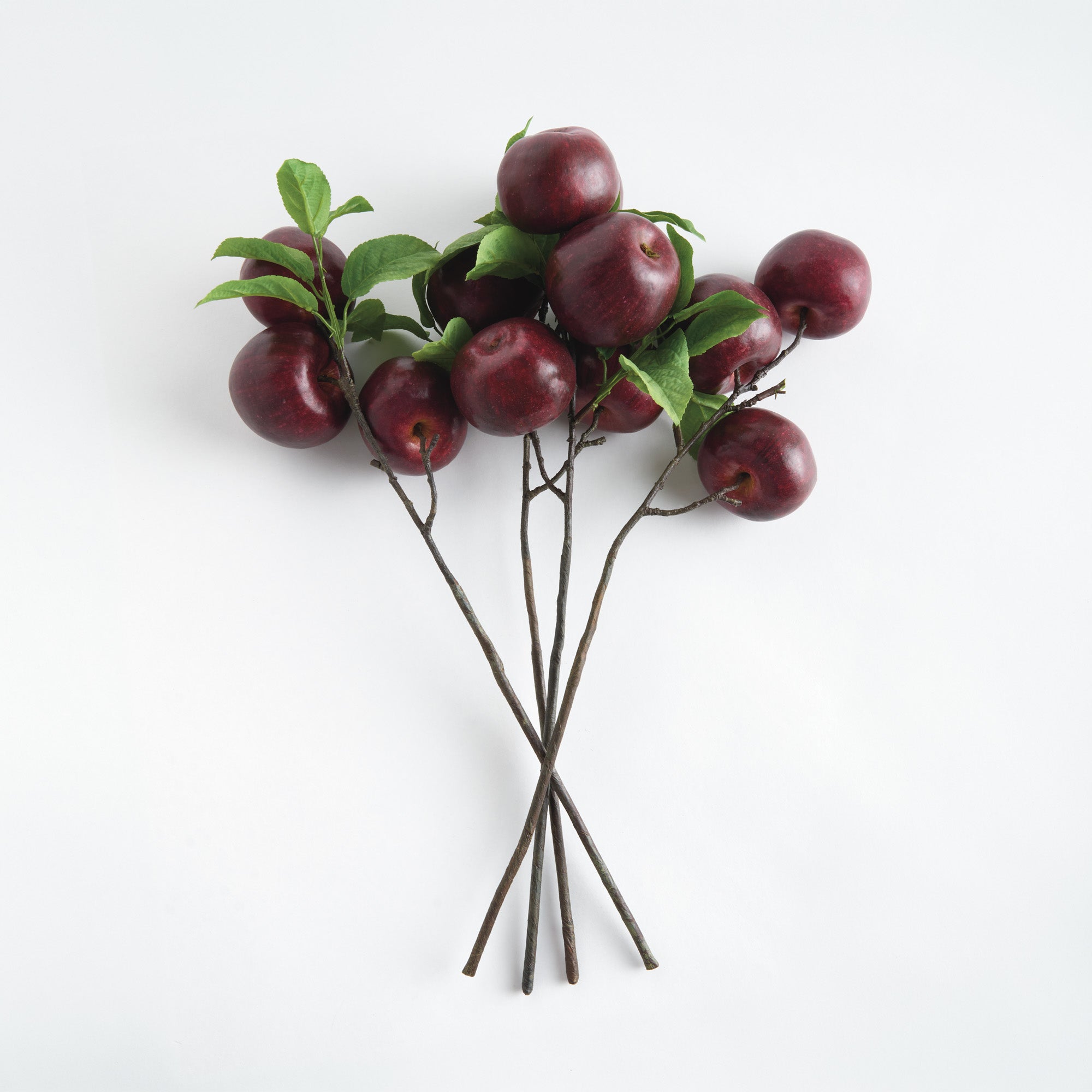 Apple Branches 20in Faux Plant Stem Set of 4 2