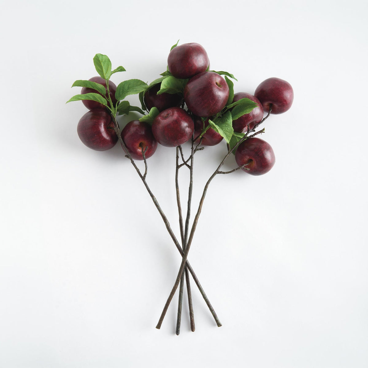 Apple Branches 20in Faux Plant Stem Set of 4 2