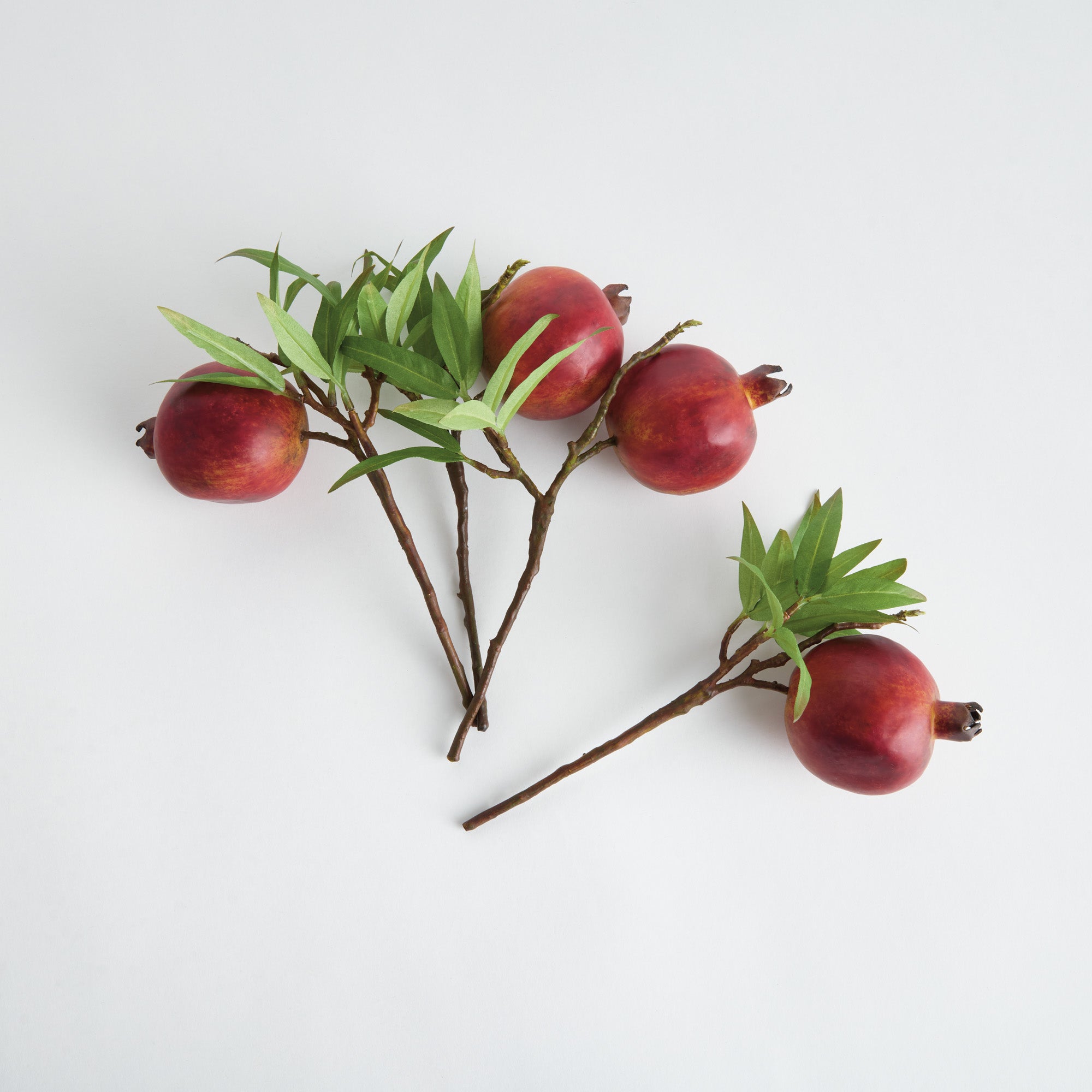 Pomegranate Picks 10in Faux Plant Stem Set of 4