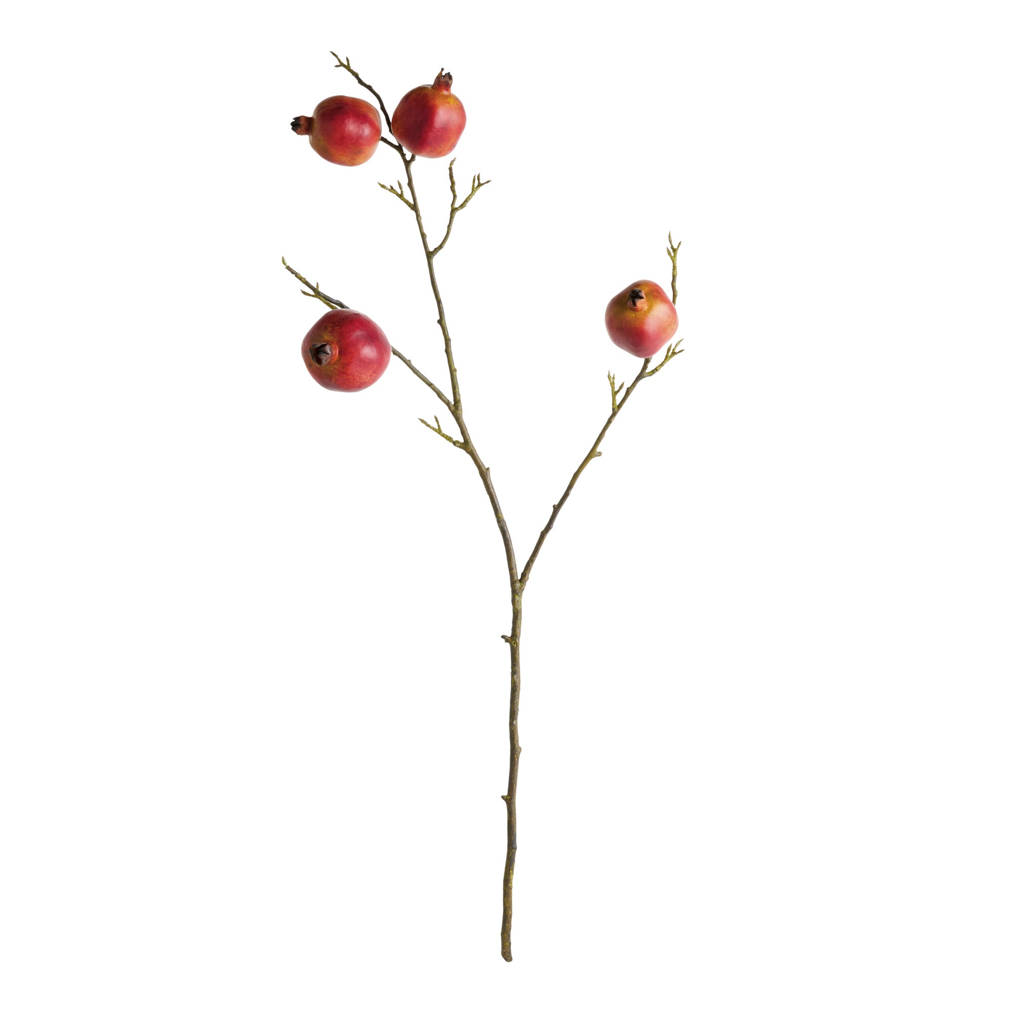Pomegranate Branches 36in Faux Plant Stem Set of 4