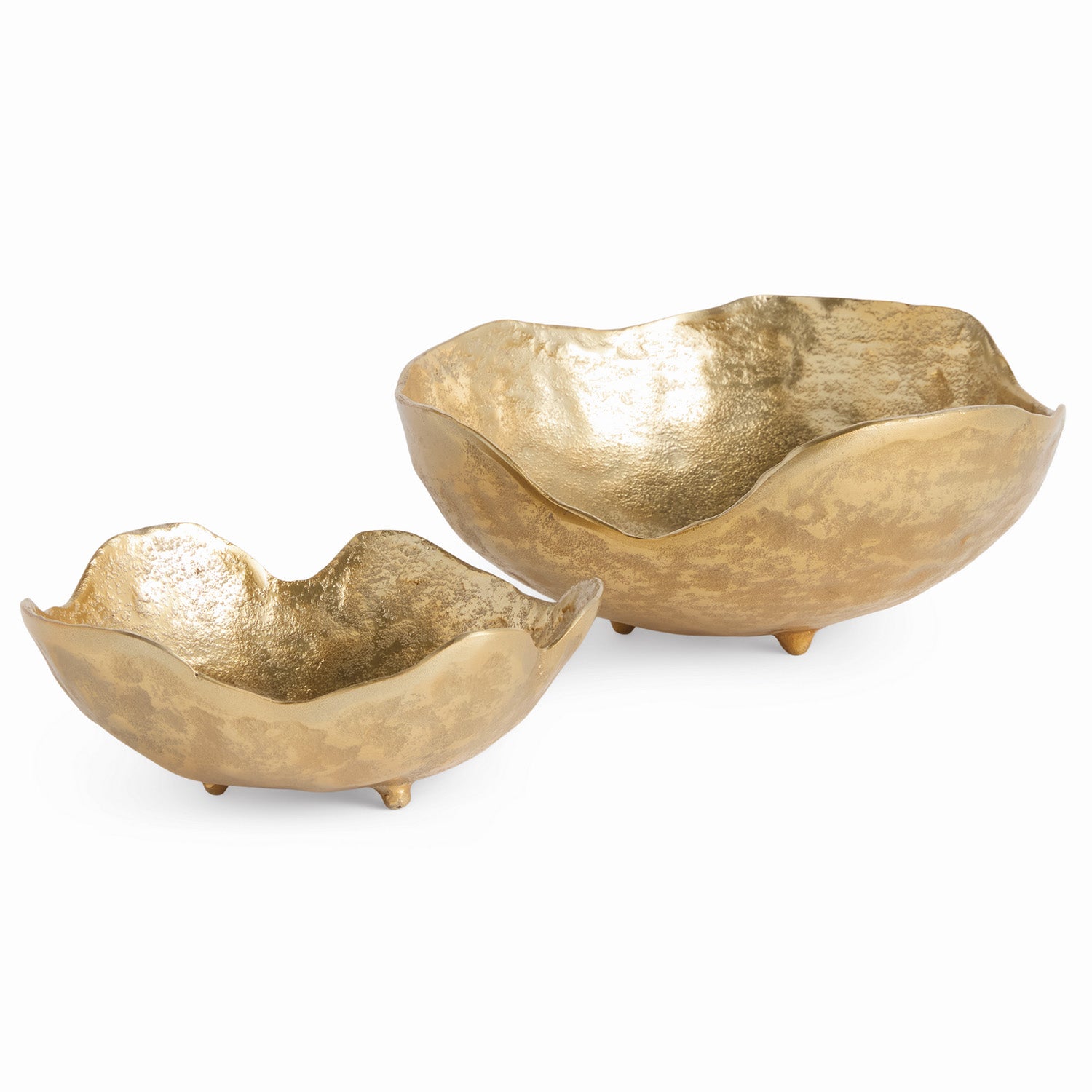 Roland Gold Organic Decorative Bowl Set of 2