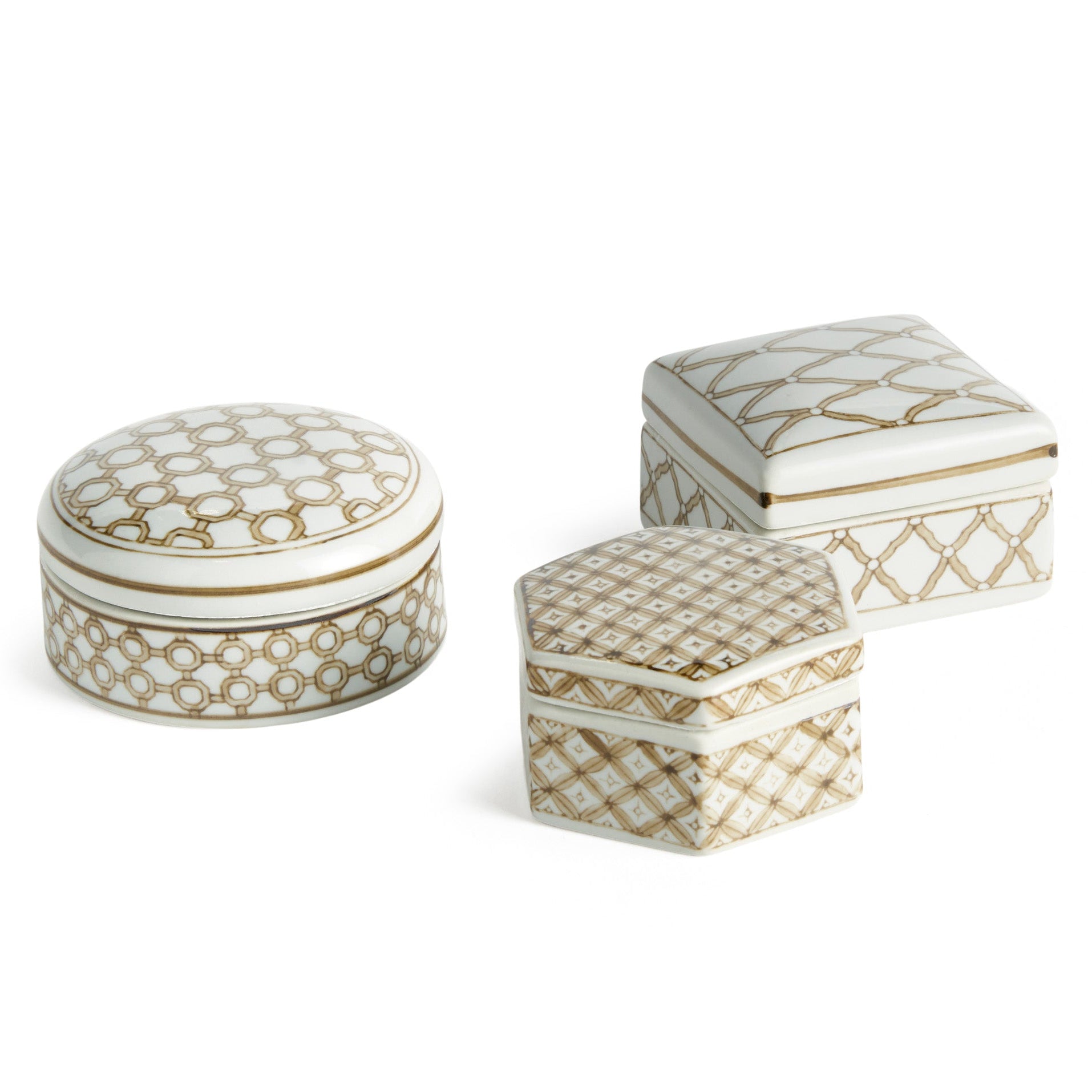 Province Lidded Boxes Set of 3