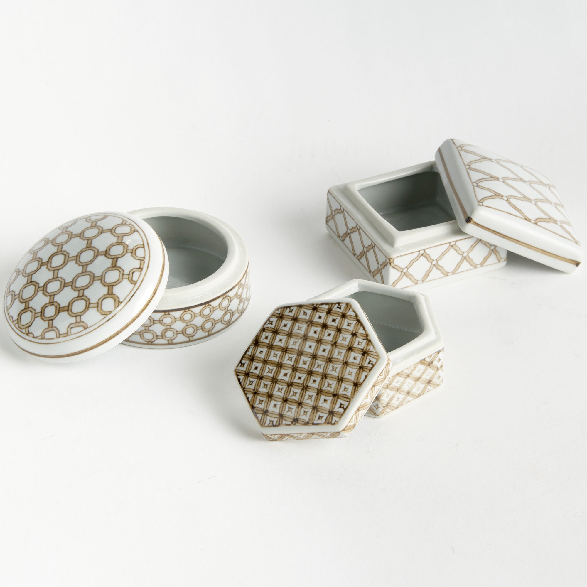 Province Lidded Boxes Set of 3