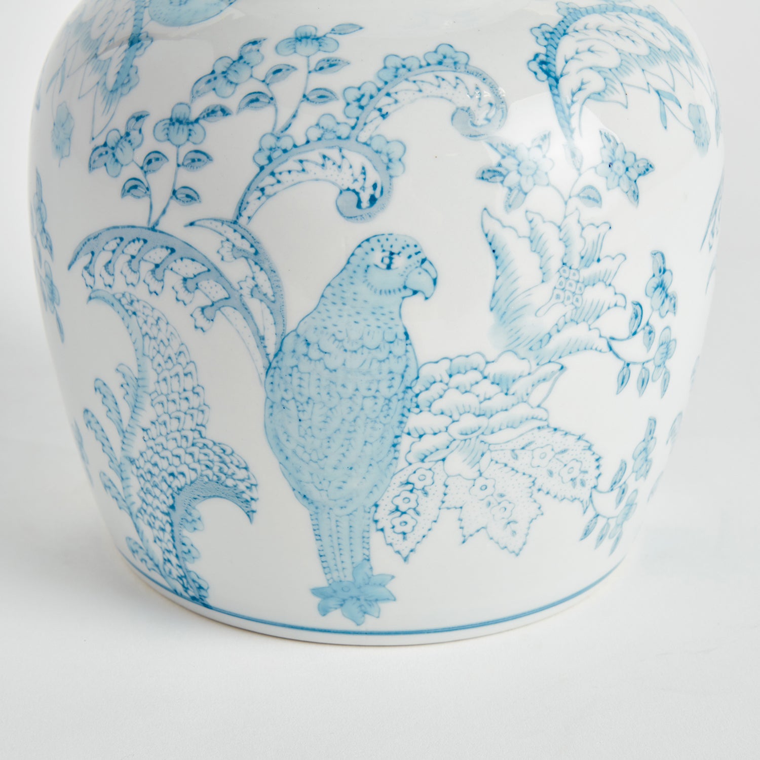 Monarch Parrot Lidded Jar